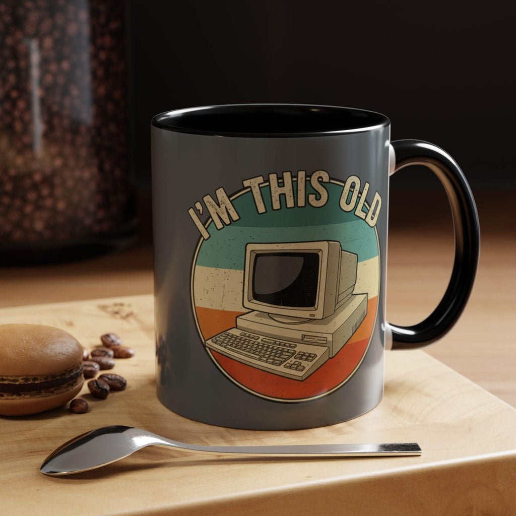 Im This Old Computer Mug, Retro PC Gift, Vintage Tech Mug, Geek Coffee Mug, Old School Computer, Gamer Mug, Computer Lover Gift