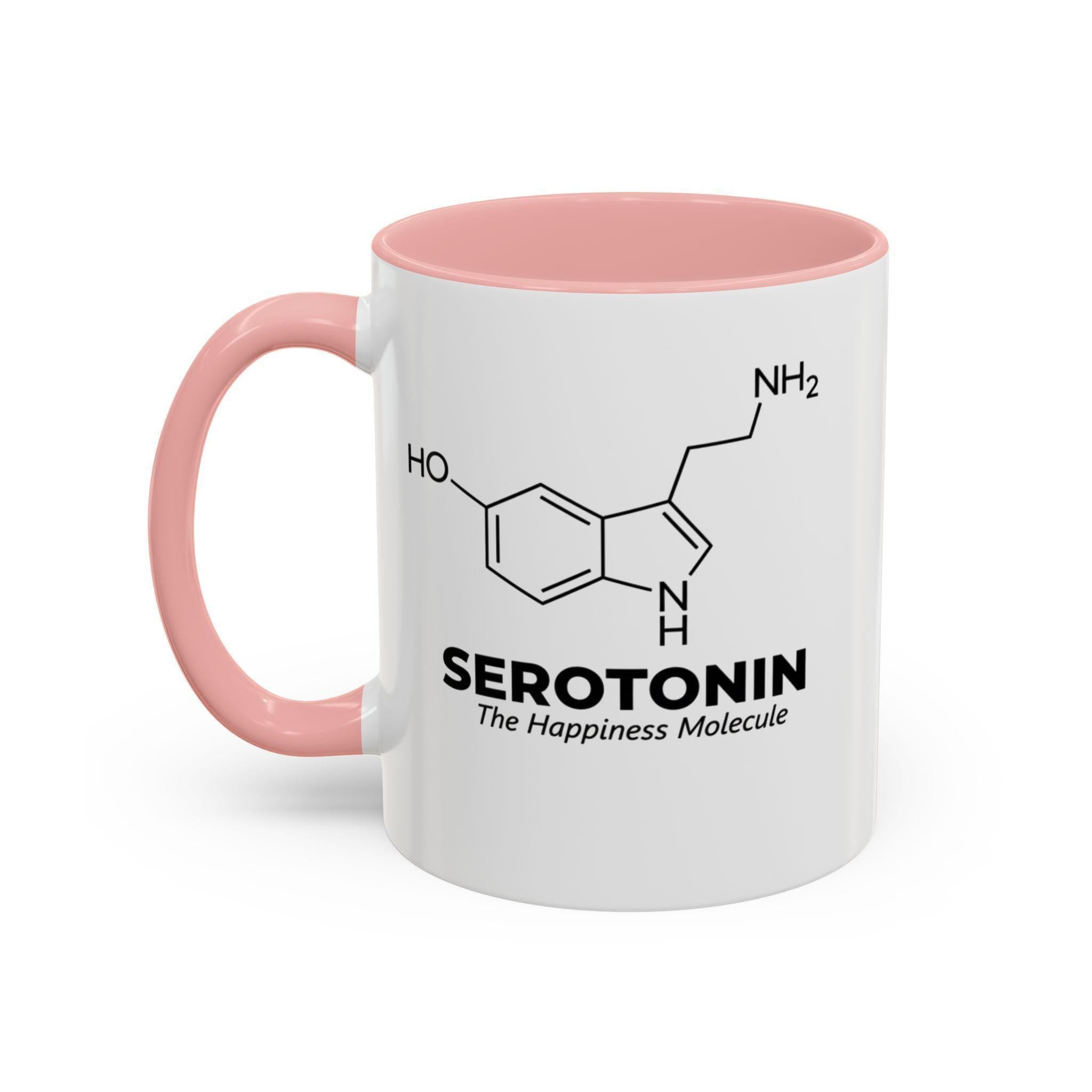Serotonin Mug, Happiness Molecule, Science Gift, Chemistry Coffee Cup, Unique Gift Idea, Scientist Mug, Nerdy Gift, Professor Gift