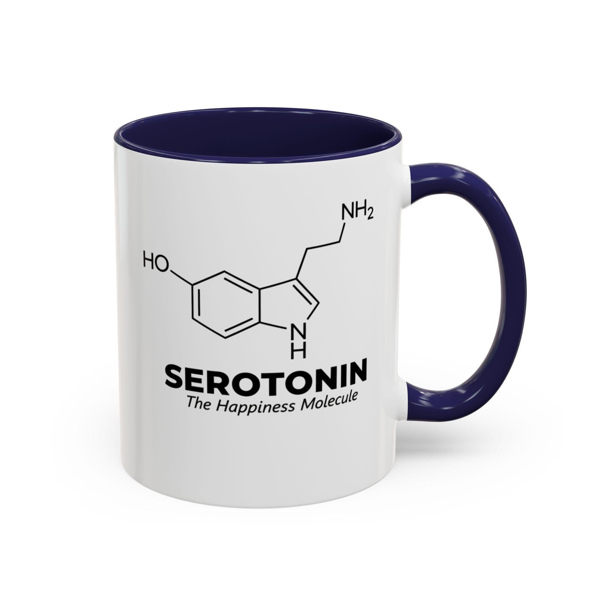 Serotonin Mug, Happiness Molecule, Science Gift, Chemistry Coffee Cup, Unique Gift Idea, Scientist Mug, Nerdy Gift, Professor Gift