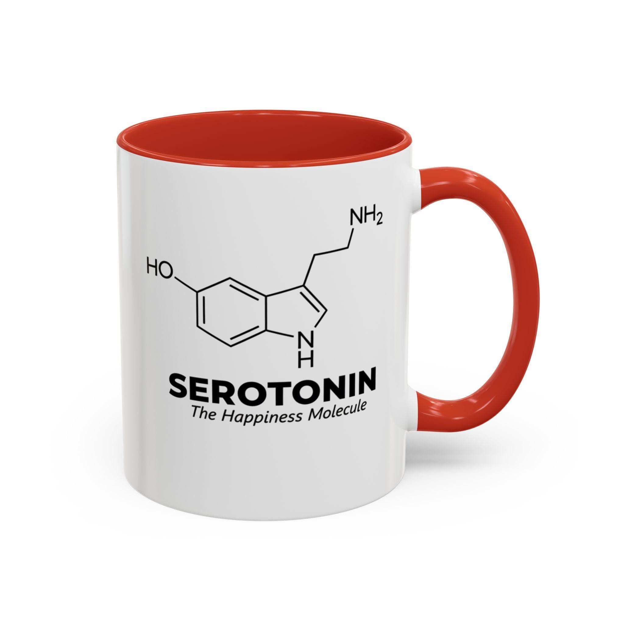 Serotonin Mug, Happiness Molecule, Science Gift, Chemistry Coffee Cup, Unique Gift Idea, Scientist Mug, Nerdy Gift, Professor Gift