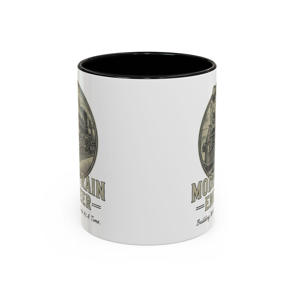 Model Train Engineer Mug, Railroad Lover Gift, Steam Engine Mug, Train Hobbyist Coffee Cup, Train Enthusiast Gift, Gift For Train Lover