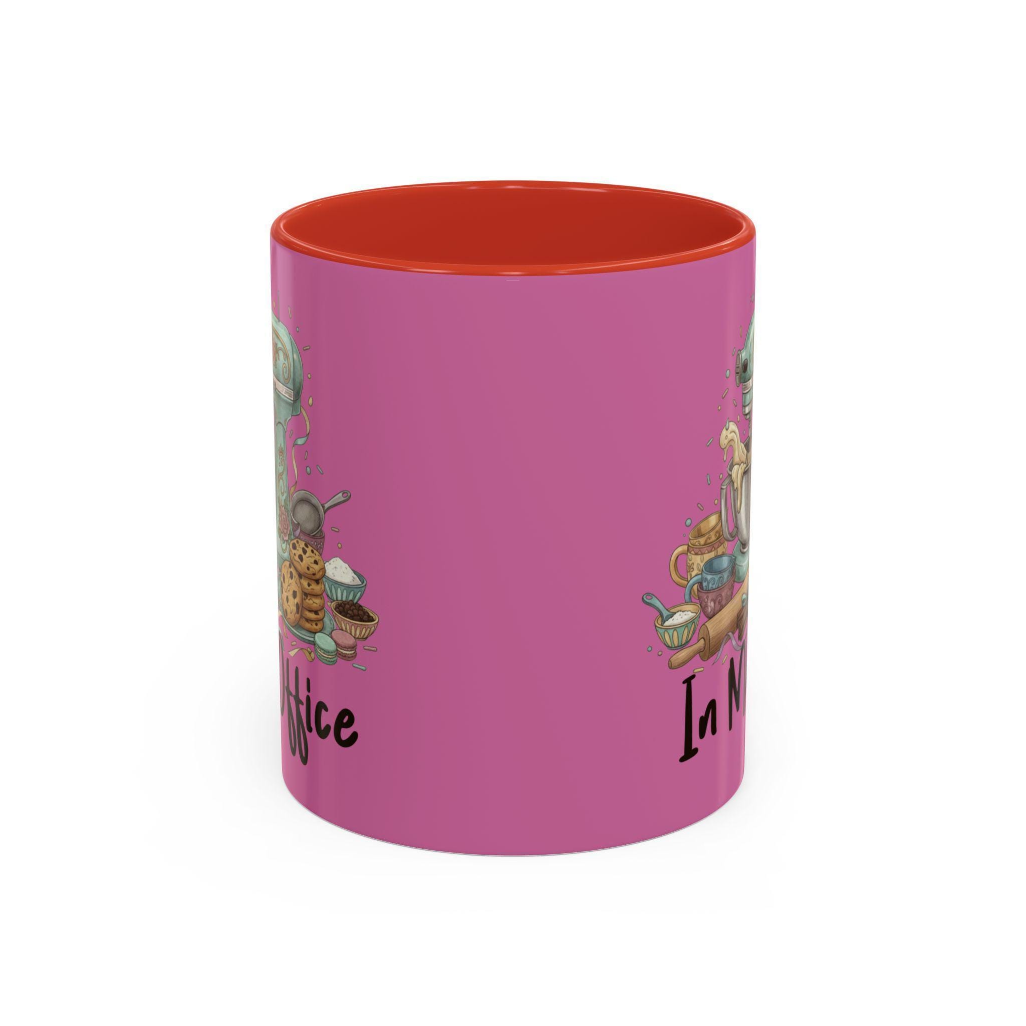 Baking Lover Mug, In My Office Baker Mug, Kitchen Mixer Illustration, Cookies Pastry Chef Gift, Gift for Bakers, Baking Theme Coffee Mug