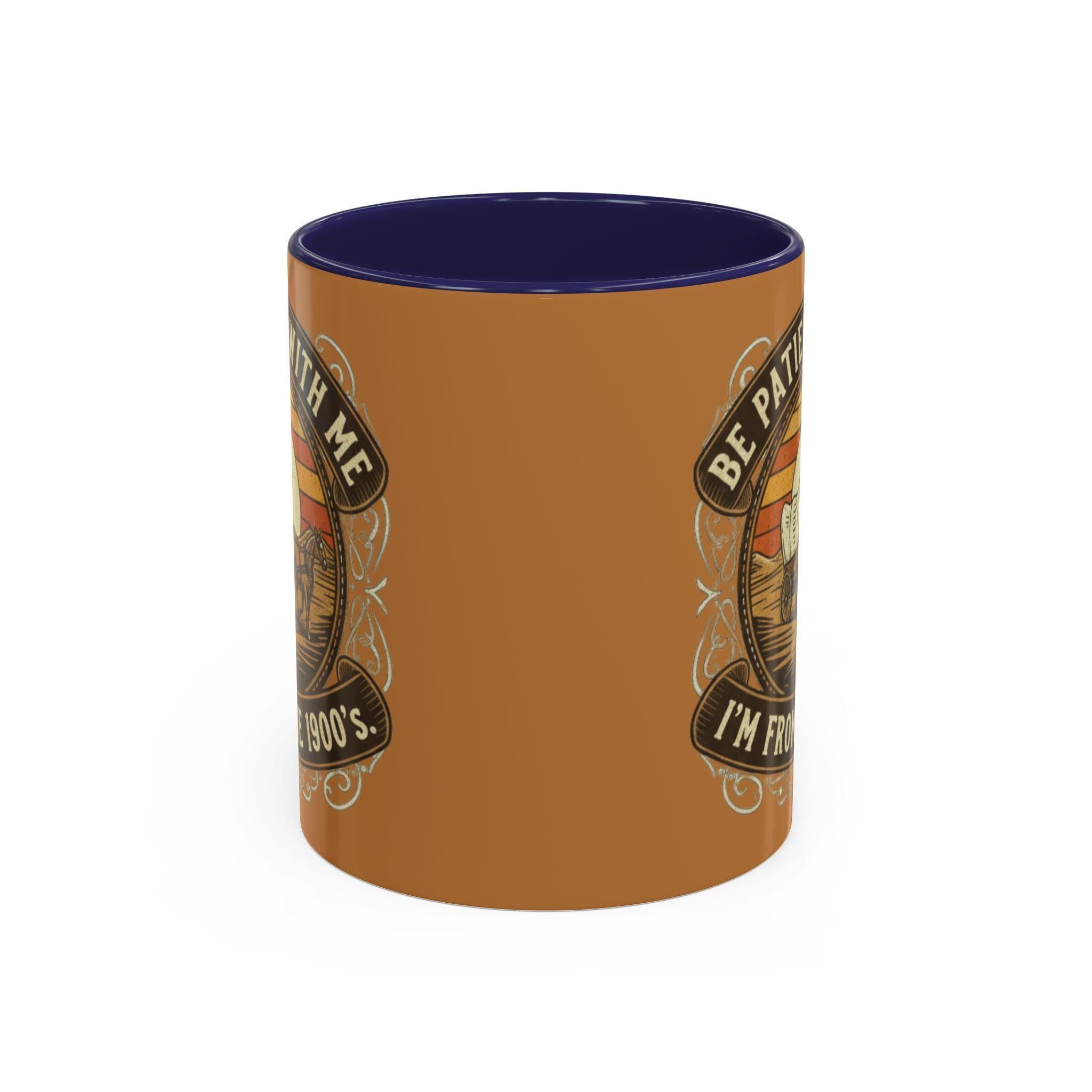 Covered Wagon Mug, Be Patient With Me Mug, From 1900s Mug, Vintage Style Mug, Funny Sarcastic Mug, Retro Western Mug, Novelty Coffee Mug