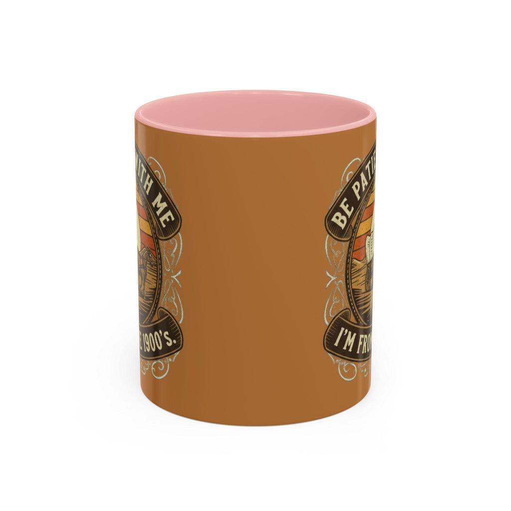 Covered Wagon Mug, Be Patient With Me Mug, From 1900s Mug, Vintage Style Mug, Funny Sarcastic Mug, Retro Western Mug, Novelty Coffee Mug