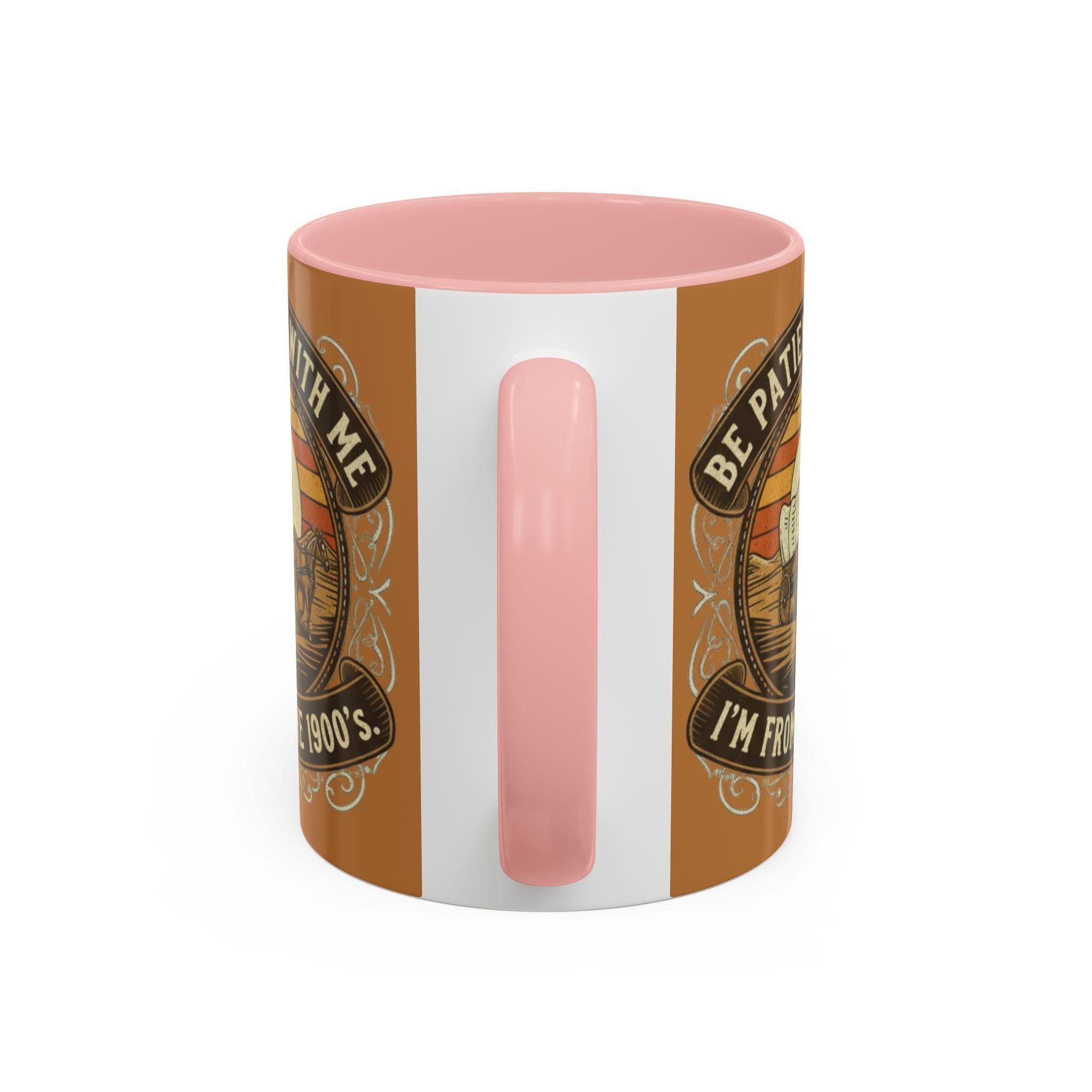 Covered Wagon Mug, Be Patient With Me Mug, From 1900s Mug, Vintage Style Mug, Funny Sarcastic Mug, Retro Western Mug, Novelty Coffee Mug