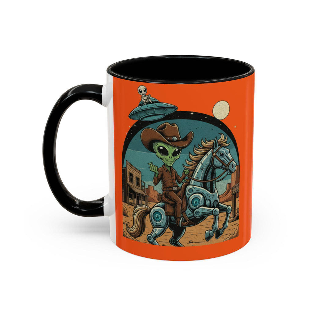 Alien Cowboy Mug, Western Mug, Sci-Fi Coffee Cup, Rodeo Alien, Space Cowboy, Novelty Mug, Funny Mugs, Gift For Him, Unique Mug, Coffee Lover