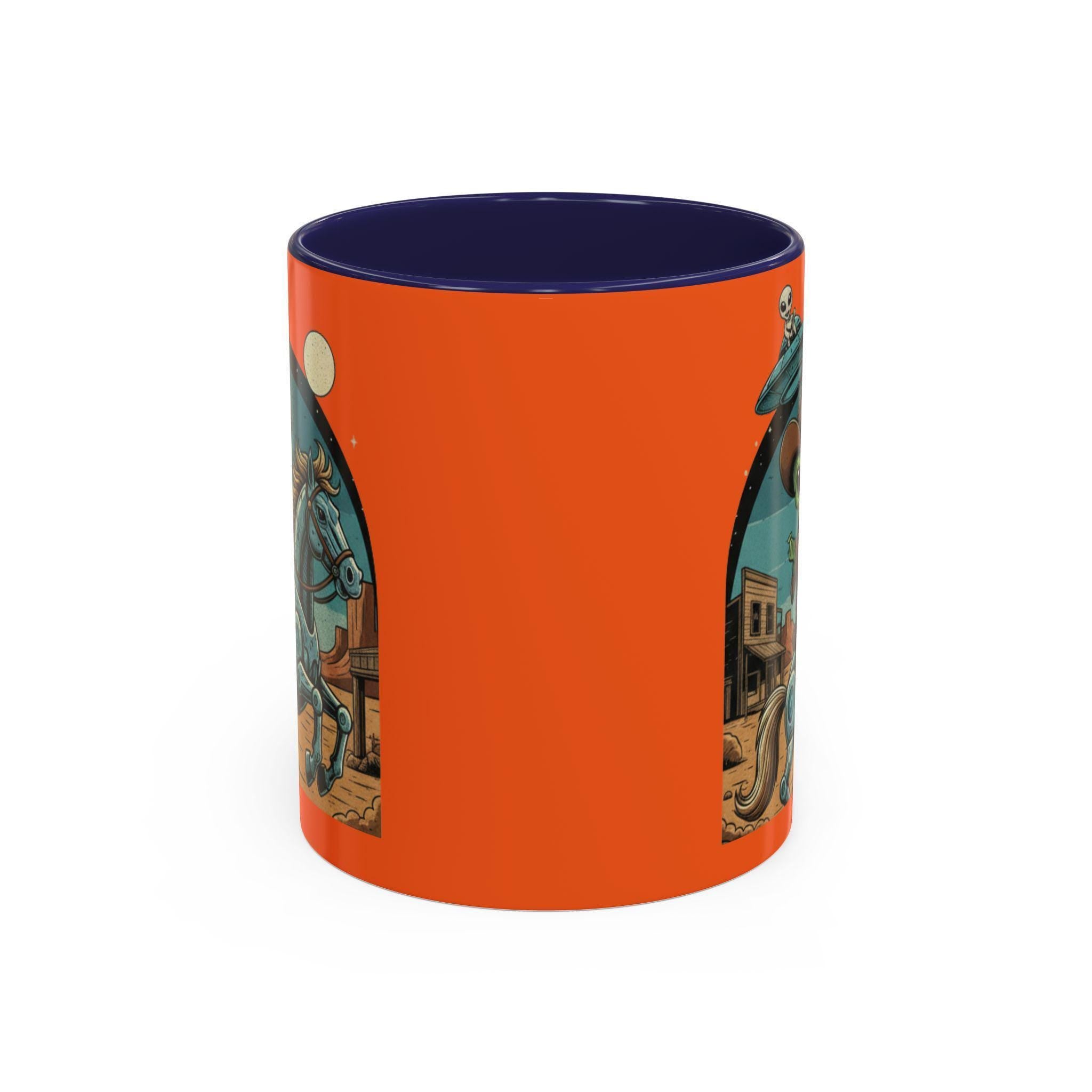 Alien Cowboy Mug, Western Mug, Sci-Fi Coffee Cup, Rodeo Alien, Space Cowboy, Novelty Mug, Funny Mugs, Gift For Him, Unique Mug, Coffee Lover
