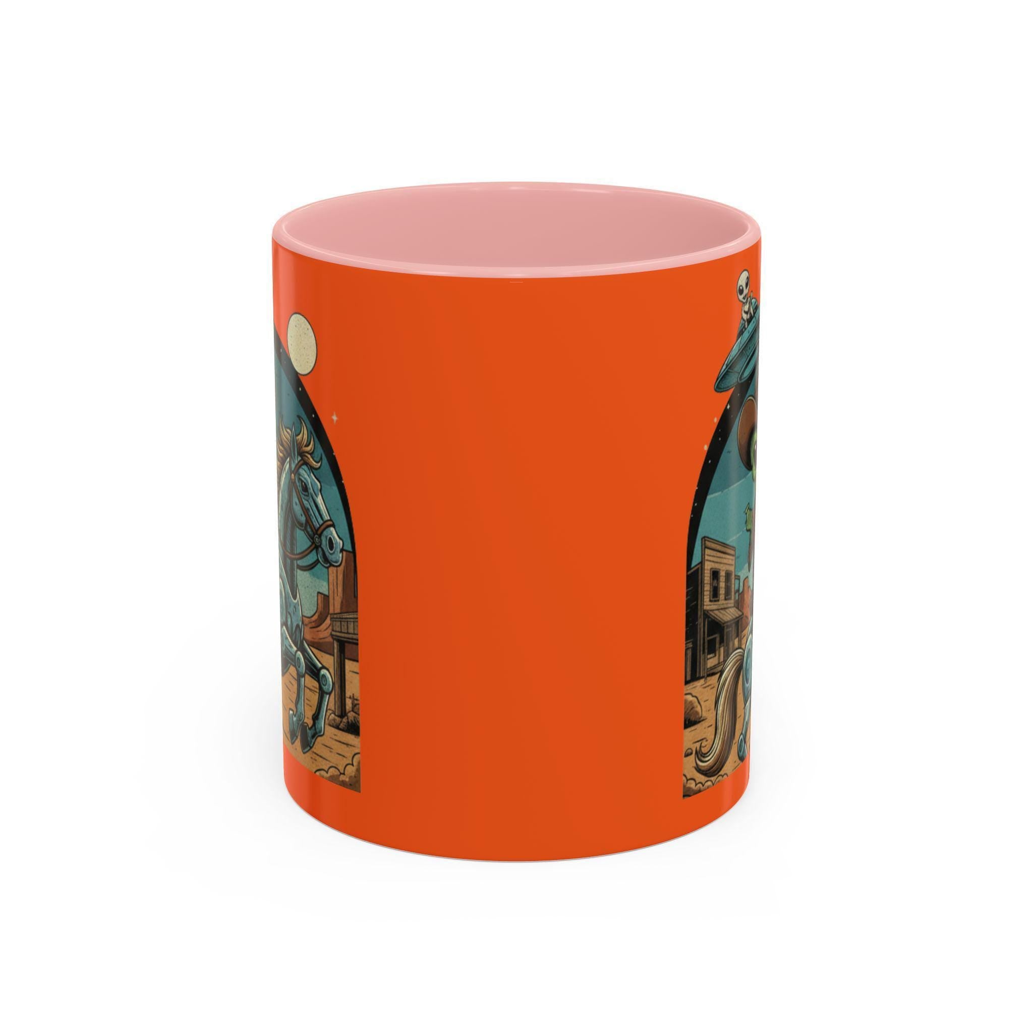 Alien Cowboy Mug, Western Mug, Sci-Fi Coffee Cup, Rodeo Alien, Space Cowboy, Novelty Mug, Funny Mugs, Gift For Him, Unique Mug, Coffee Lover