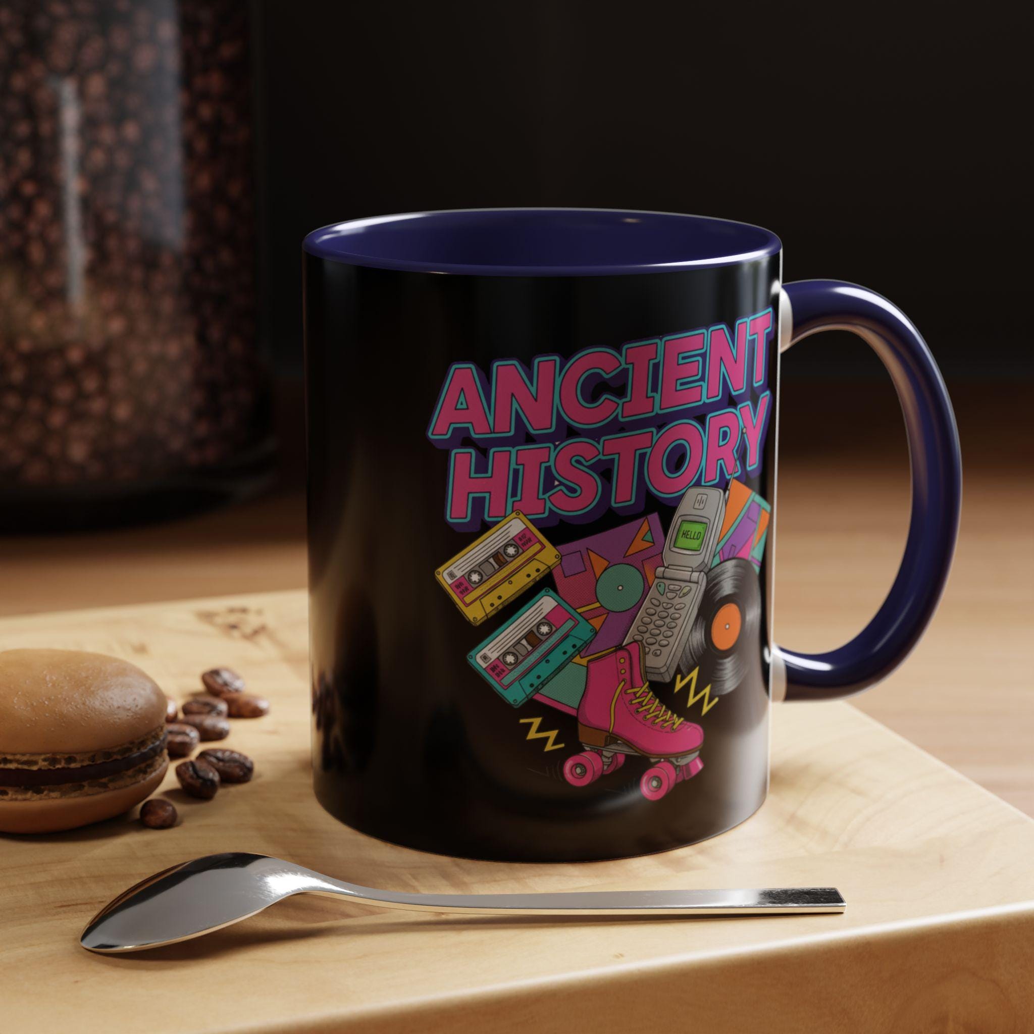 90s Throwback Mug, Ancient History Mug, Retro Nostalgia Cup, Vintage 90s Gift, Old School Style, 90s Party Favors, 90s Themed Mug