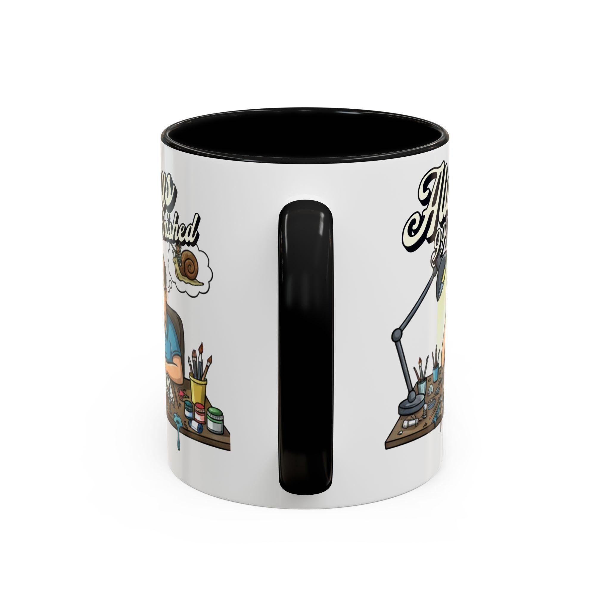 Always 99% Finished Mug, Miniature Painting Mug, Hobbyist Gift Idea, Funny Coffee Mug, Tabletop Gaming Mug, Gift for Mini Painter