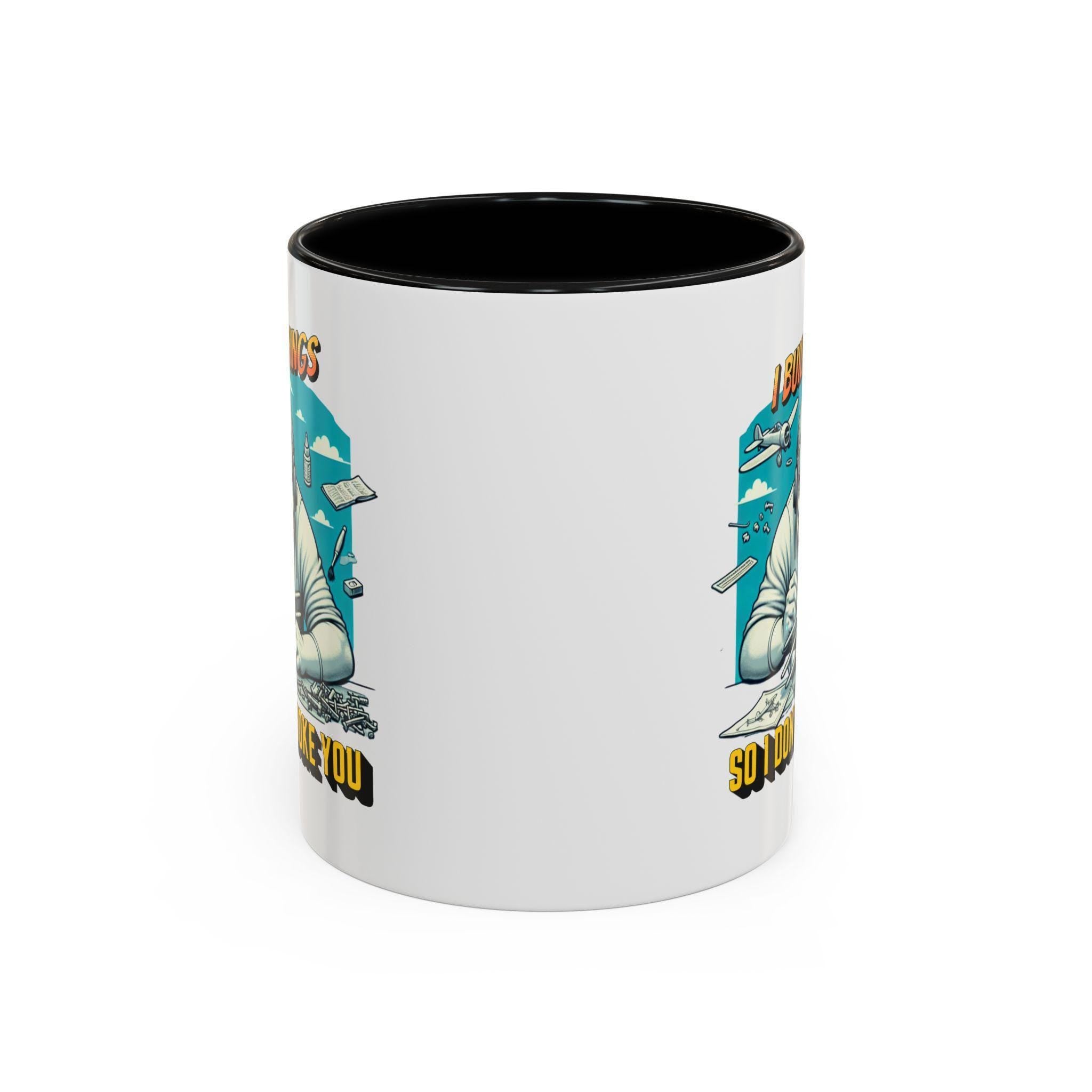 Funny Airplane Builder Mug, I Build Things Mug, Airplane Model Maker Gift, Sarcastic Mug, Builder Mug, Pilot Mug, Hobbyist Gift Mug