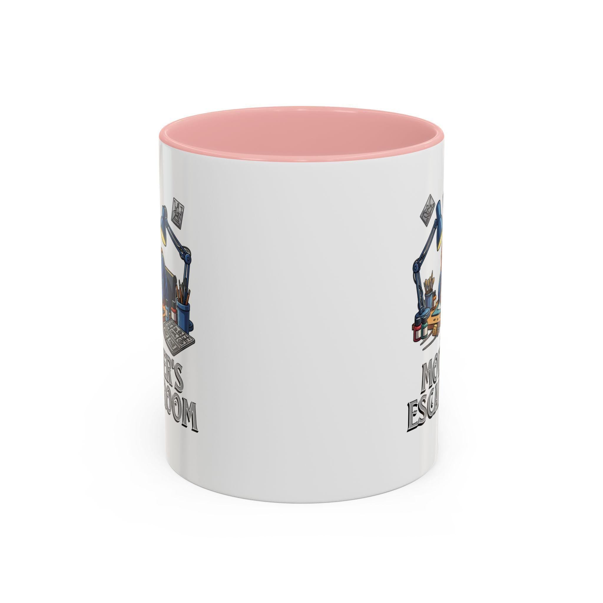 Modeler's Escape Room Mug, Hobbyist Gift, Scale Model Building, Unique Mug Design, Gift for Model Builders, Collector Mug, Unique Mug