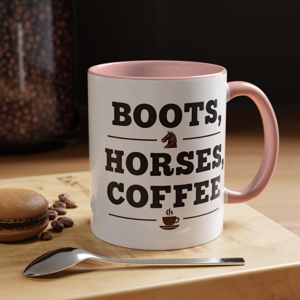 Boots Horses Coffee Mug, Horse Lover Gift, Coffee Lover Mug, Equestrian Mug, Farmhouse Mug, Funny Coffee Mug, Horse Riding Gift Idea