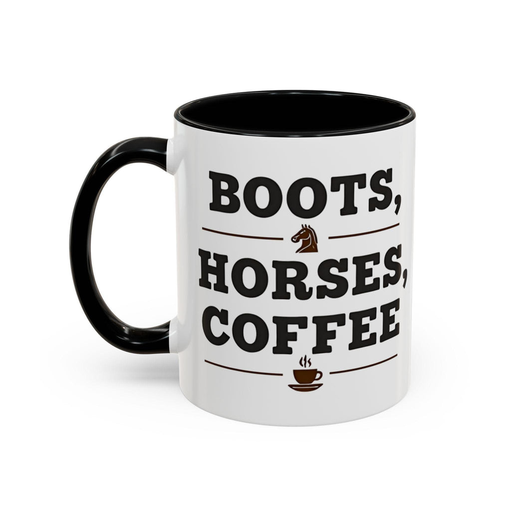 Boots Horses Coffee Mug, Horse Lover Gift, Coffee Lover Mug, Equestrian Mug, Farmhouse Mug, Funny Coffee Mug, Horse Riding Gift Idea