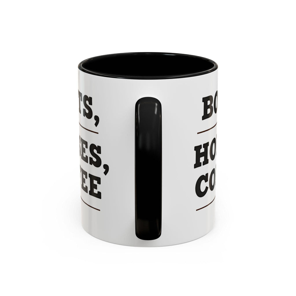 Boots Horses Coffee Mug, Horse Lover Gift, Coffee Lover Mug, Equestrian Mug, Farmhouse Mug, Funny Coffee Mug, Horse Riding Gift Idea