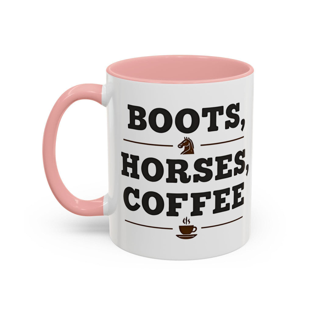 Boots Horses Coffee Mug, Horse Lover Gift, Coffee Lover Mug, Equestrian Mug, Farmhouse Mug, Funny Coffee Mug, Horse Riding Gift Idea