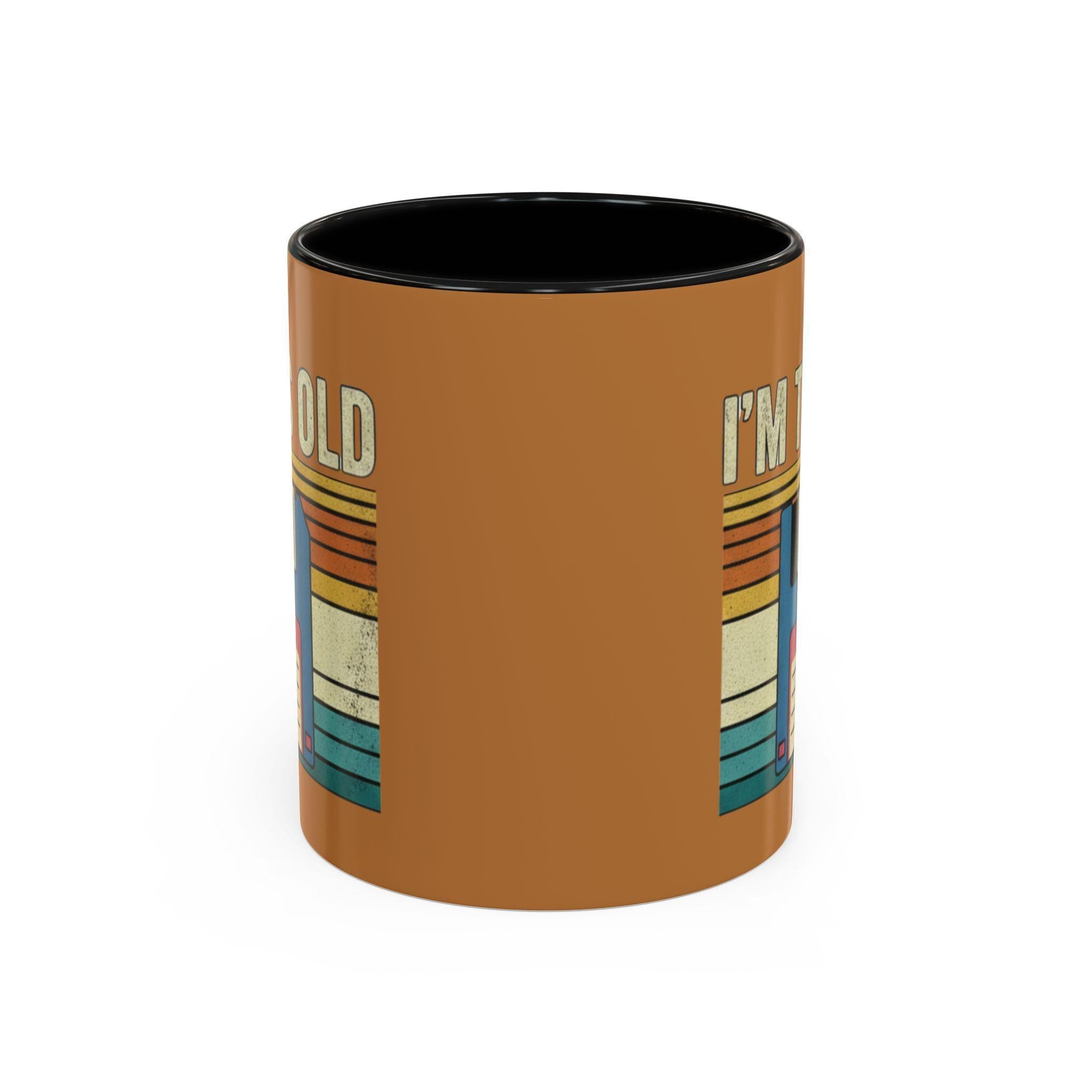I'm This Old Floppy Disk Mug, Retro Computer Mug, Funny Mug, Vintage Tech Mug, Geek Gift, Old School Tech, Novelty Mug, Coffee Mug