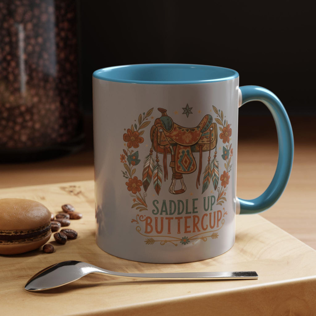 Saddle Up Buttercup Mug, Cowboy Gift, Western Mug, Horse Lover Mug, Country Girl Mug, Rustic Mug, Unique Coffee Mug, Cute Mug