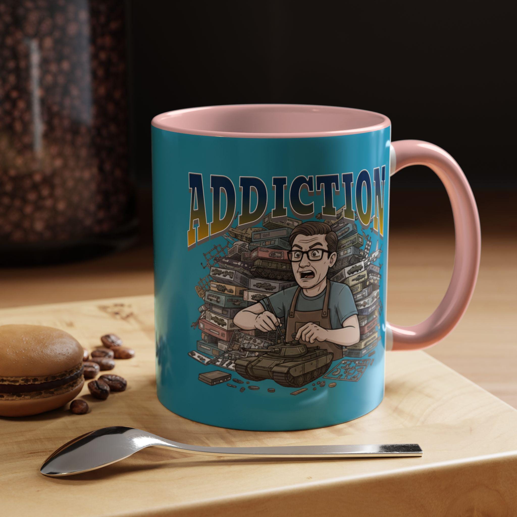 Addiction Hobby T-Shirt, Tank Models Mug, Addicted Modeler Gift, Tank Model Building, Tank Model Kits, Modeling Addiction Tee, Gift for