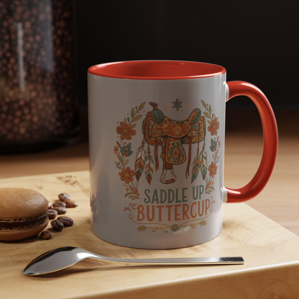 Saddle Up Buttercup Mug, Cowboy Gift, Western Mug, Horse Lover Mug, Country Girl Mug, Rustic Mug, Unique Coffee Mug, Cute Mug