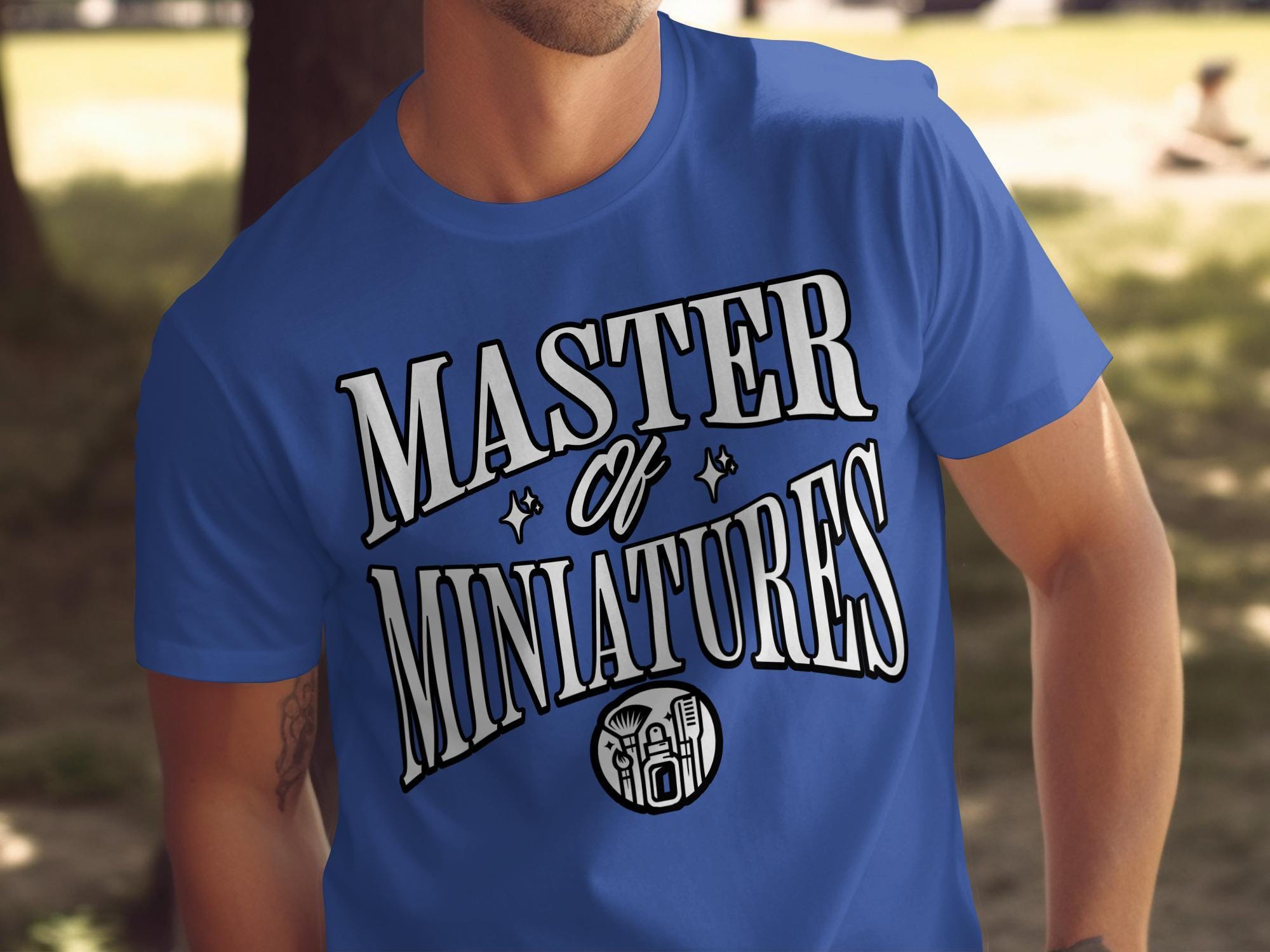 Master of Miniatures T-Shirt, Funny Gaming Shirt, Miniature Enthusiast Gift, Tabletop Gamer Tee, Hobbyist Clothing, Unique Gamer Apparel