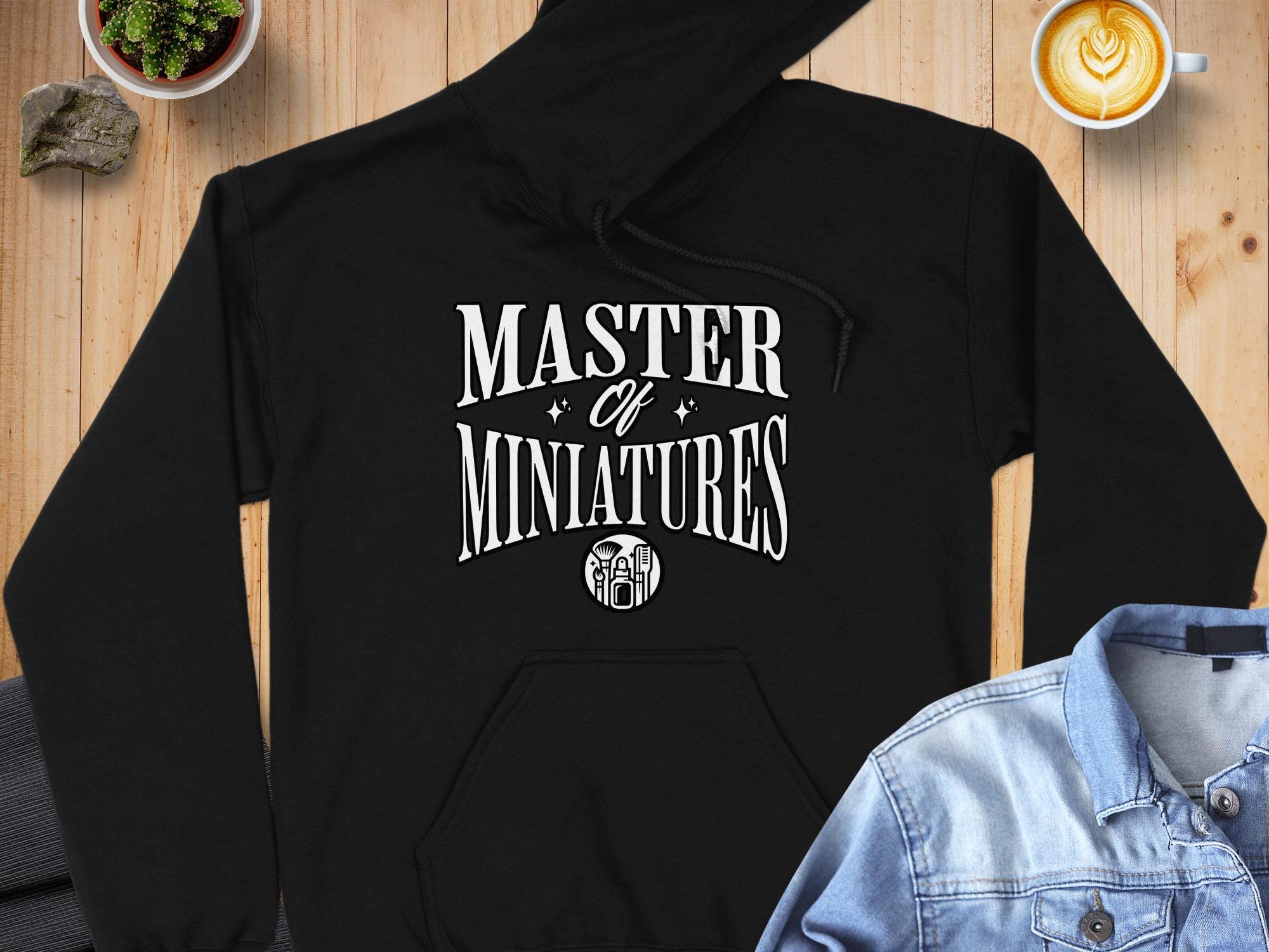 Master of Miniatures hoodie, geek gift, cozy gaming sweatshirt, unique role-playing gamer apparel, cool game fan clothing