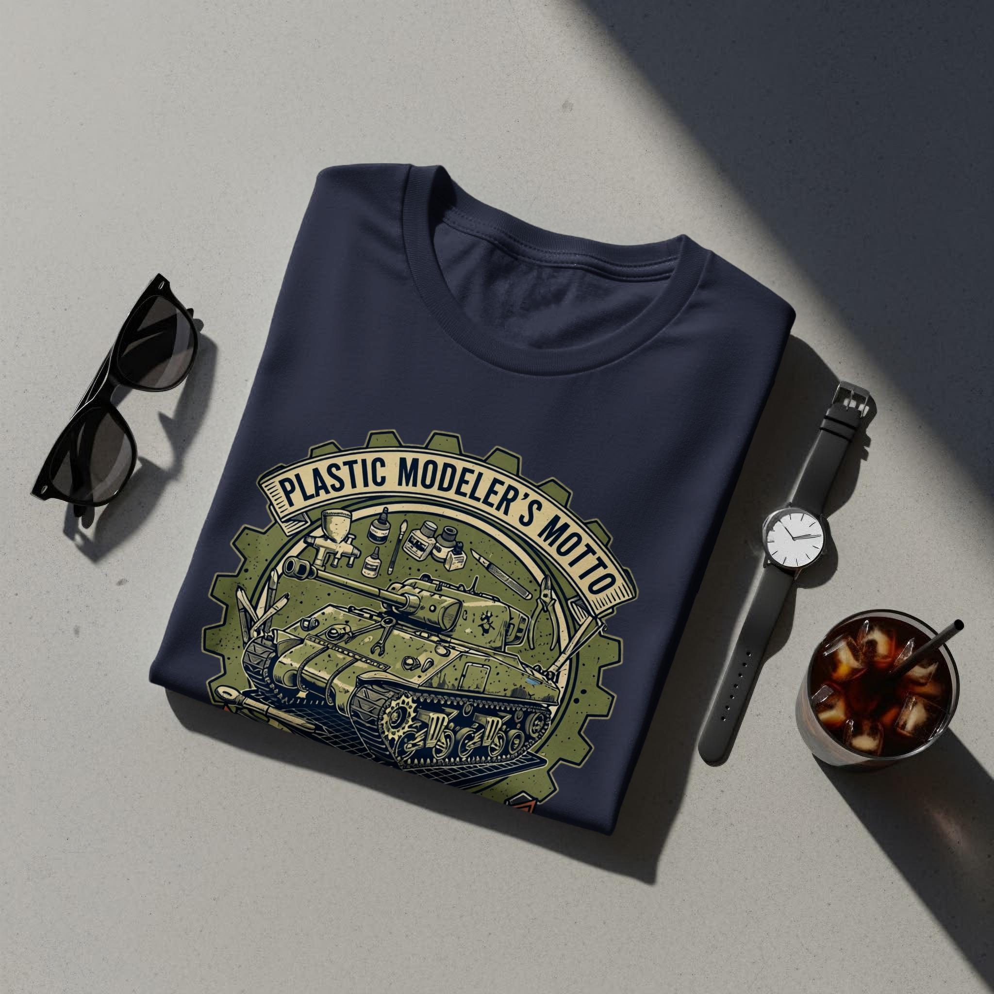 Plastic Modeler's Motto Shirt, Tank Design, Perfect Gift for Model Enthusiasts, Unique Graphic Tee for Hobby Lovers