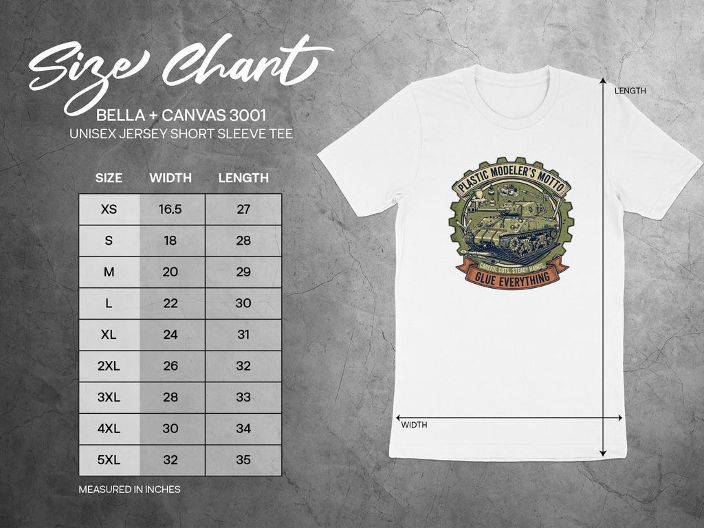 Modeler's Motto T-shirt, Plastic Modeler's Gift, Glue Everything Tee, Fun Hobby Shirt, Scale Modeling Apparel, Unique Gift for Modelers