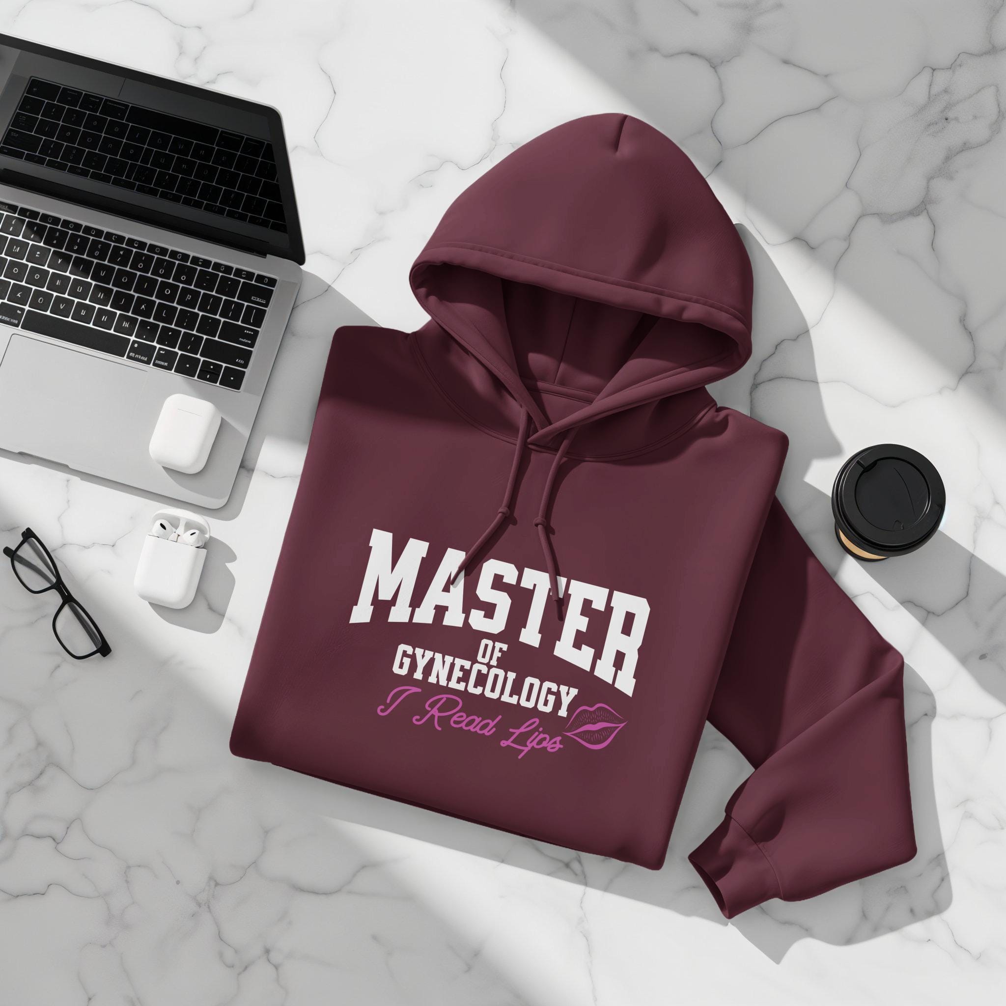 Master Of Gynecology Hoodie, Read Lips Sweatshirt, Funny Medical Apparel, Unique Gift For Doctors, Comfortable Pullover