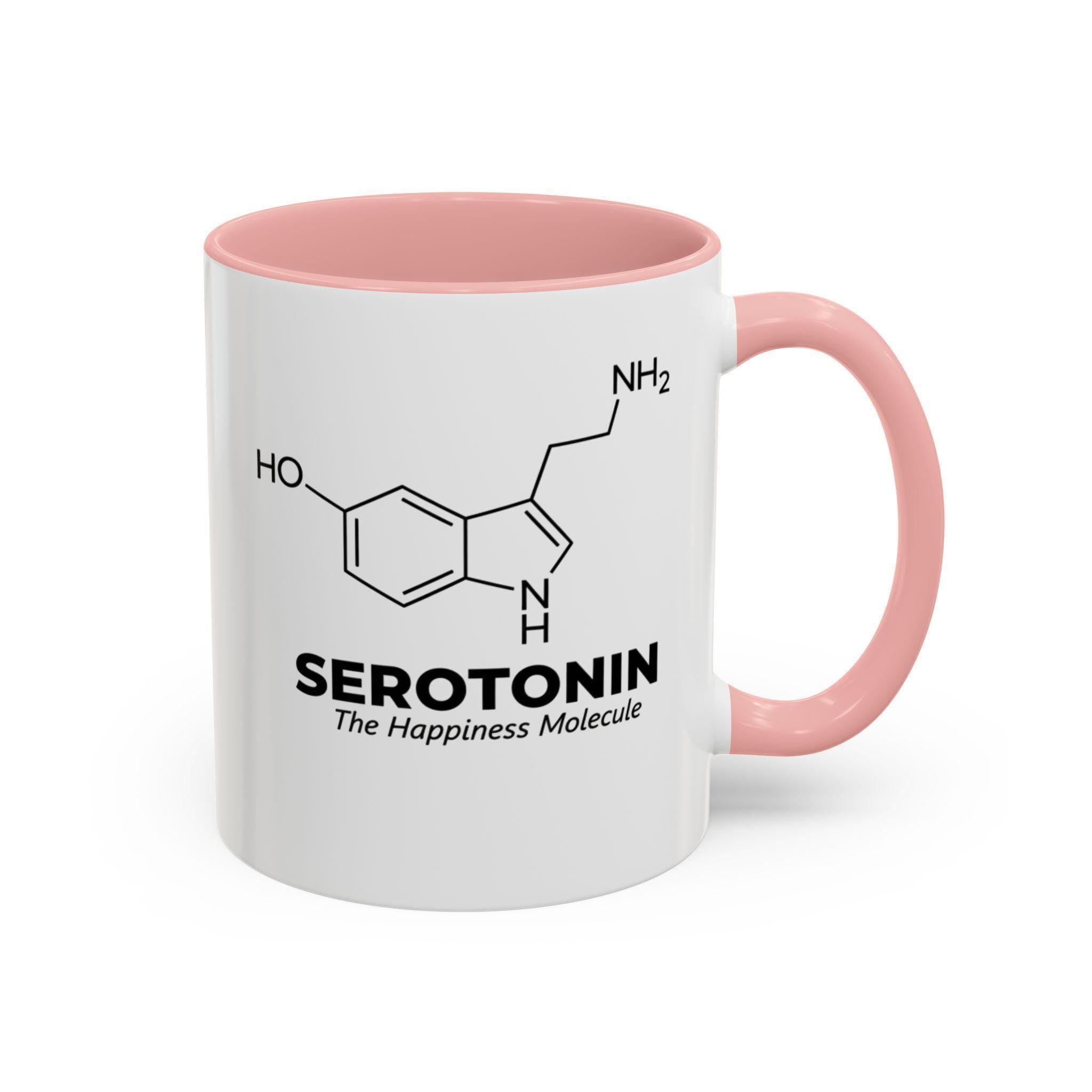 Serotonin Mug, Happiness Molecule, Science Gift, Chemistry Coffee Cup, Unique Gift Idea, Scientist Mug, Nerdy Gift, Professor Gift