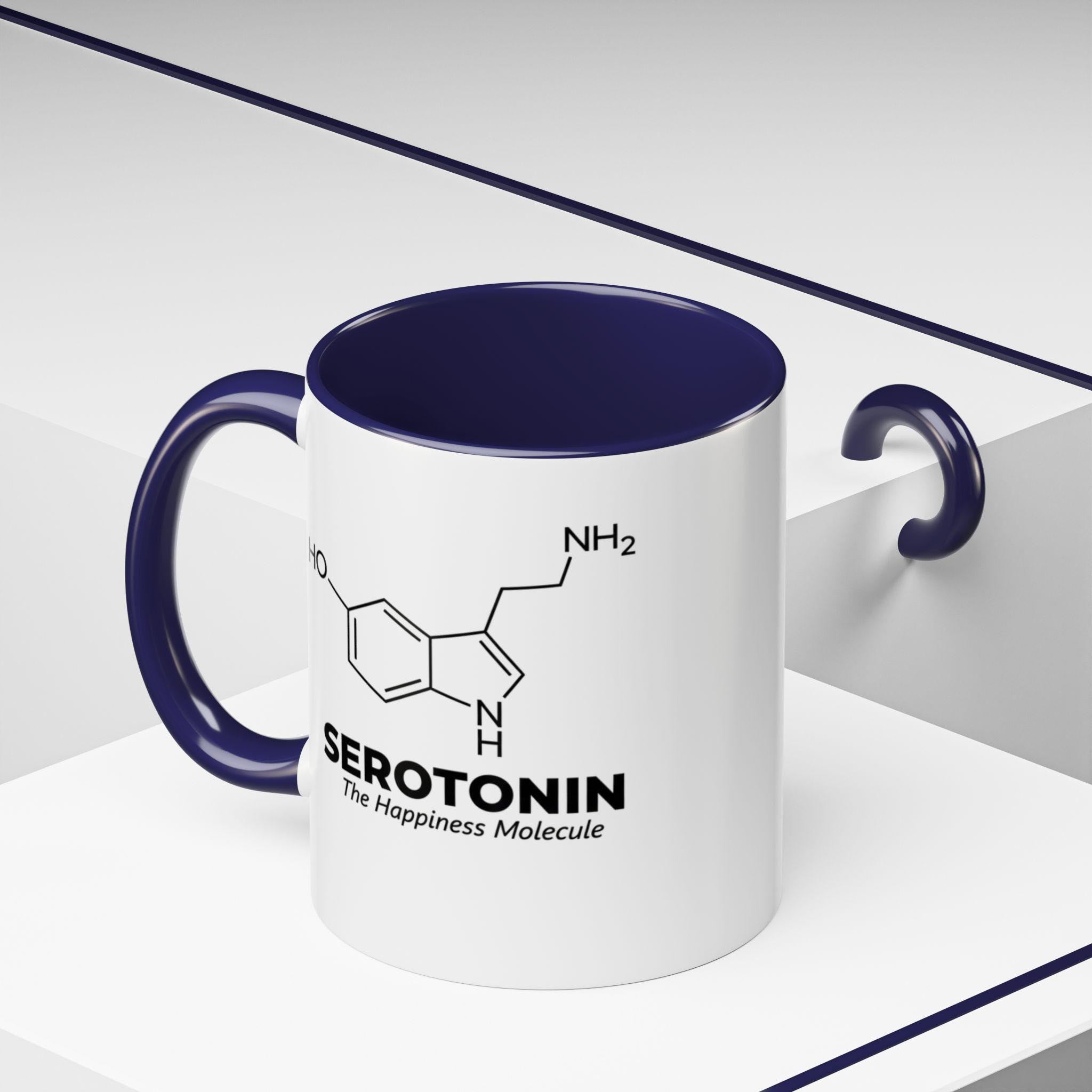 Serotonin Mug, Happiness Molecule, Science Gift, Chemistry Coffee Cup, Unique Gift Idea, Scientist Mug, Nerdy Gift, Professor Gift