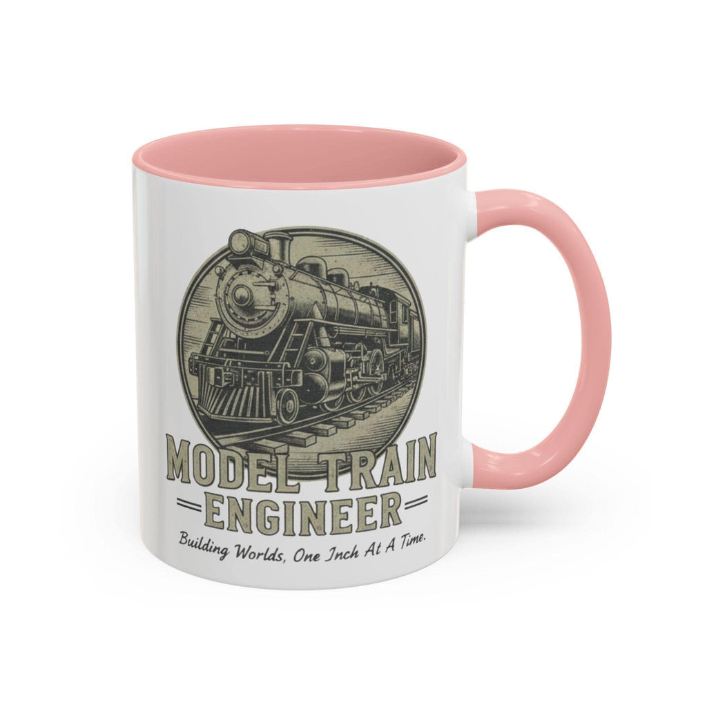 Model Train Engineer Mug, Railroad Lover Gift, Steam Engine Mug, Train Hobbyist Coffee Cup, Train Enthusiast Gift, Gift For Train Lover