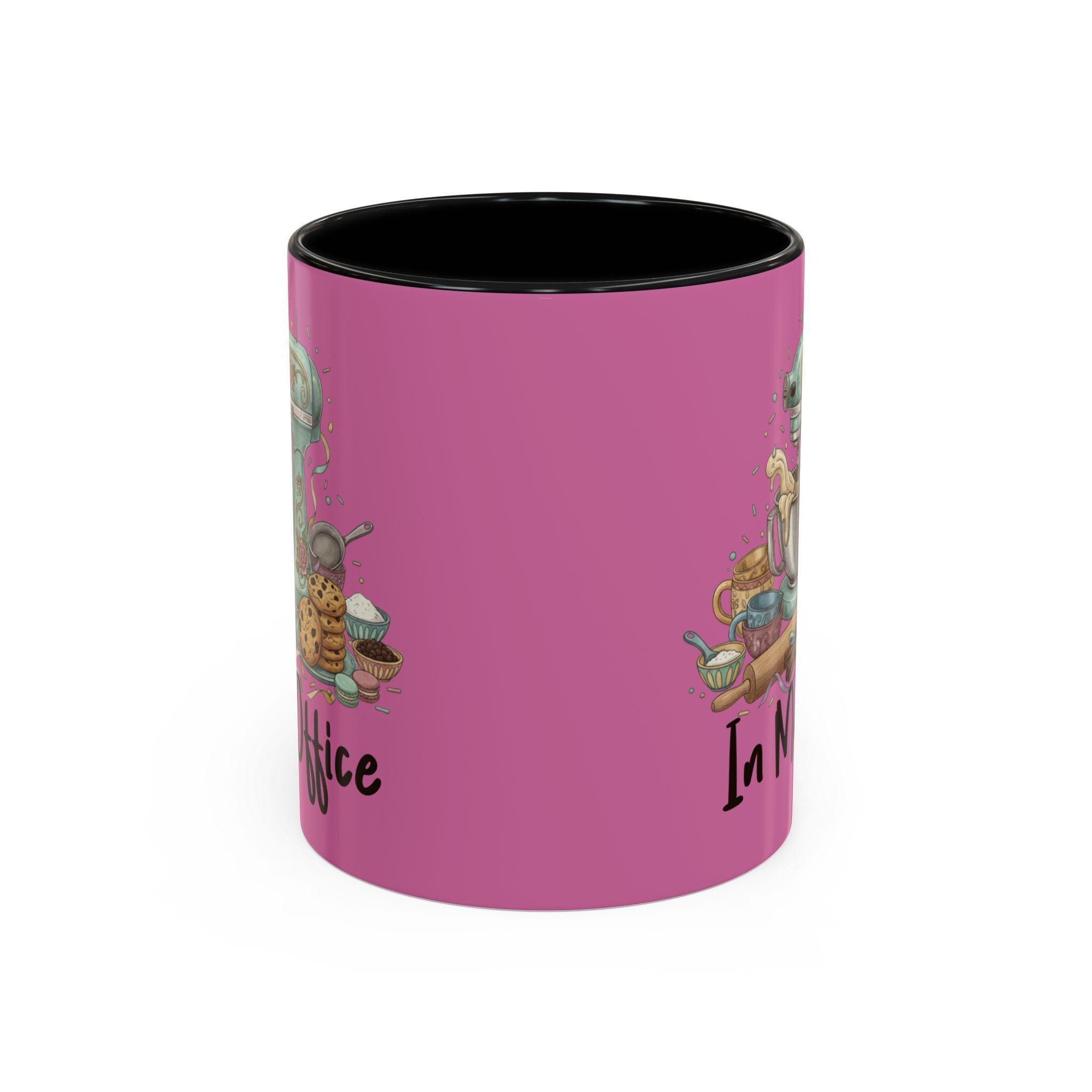 Baking Lover Mug, In My Office Baker Mug, Kitchen Mixer Illustration, Cookies Pastry Chef Gift, Gift for Bakers, Baking Theme Coffee Mug