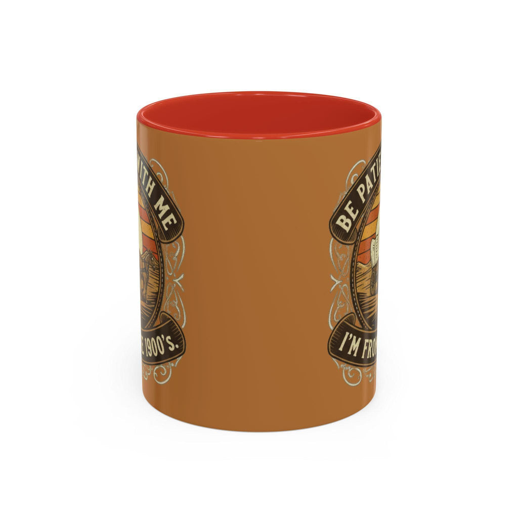 Covered Wagon Mug, Be Patient With Me Mug, From 1900s Mug, Vintage Style Mug, Funny Sarcastic Mug, Retro Western Mug, Novelty Coffee Mug