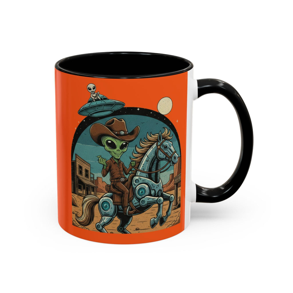 Alien Cowboy Mug, Western Mug, Sci-Fi Coffee Cup, Rodeo Alien, Space Cowboy, Novelty Mug, Funny Mugs, Gift For Him, Unique Mug, Coffee Lover