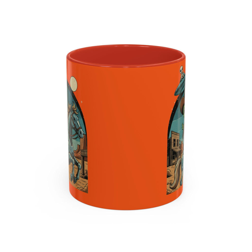 Alien Cowboy Mug, Western Mug, Sci-Fi Coffee Cup, Rodeo Alien, Space Cowboy, Novelty Mug, Funny Mugs, Gift For Him, Unique Mug, Coffee Lover
