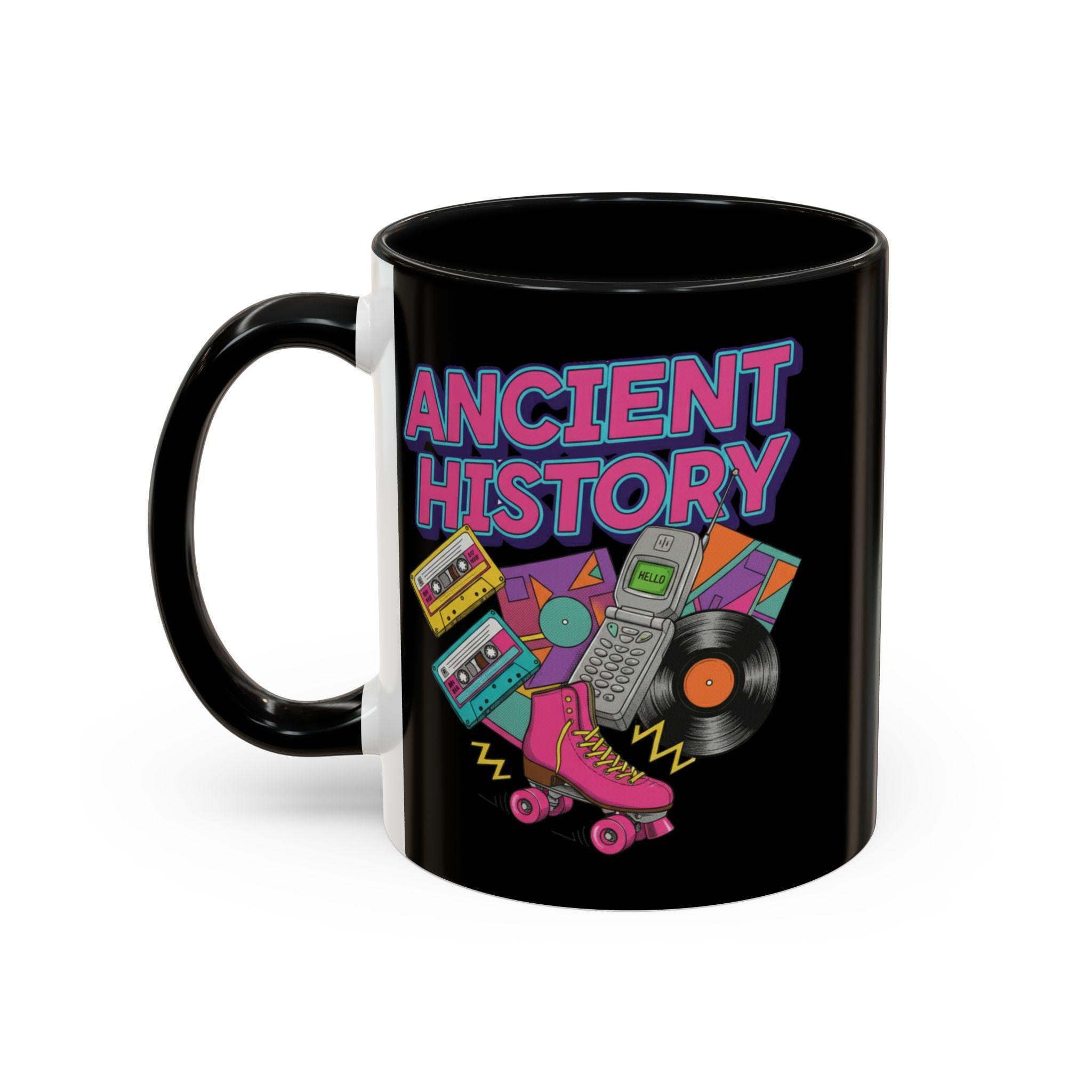 90s Throwback Mug, Ancient History Mug, Retro Nostalgia Cup, Vintage 90s Gift, Old School Style, 90s Party Favors, 90s Themed Mug