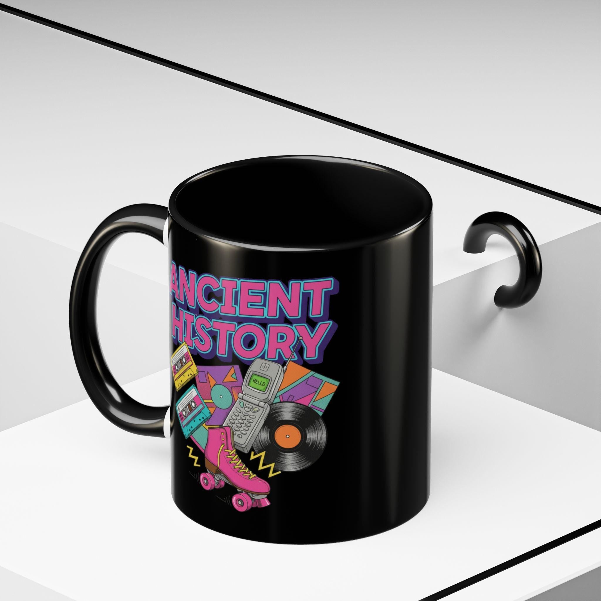 90s Throwback Mug, Ancient History Mug, Retro Nostalgia Cup, Vintage 90s Gift, Old School Style, 90s Party Favors, 90s Themed Mug