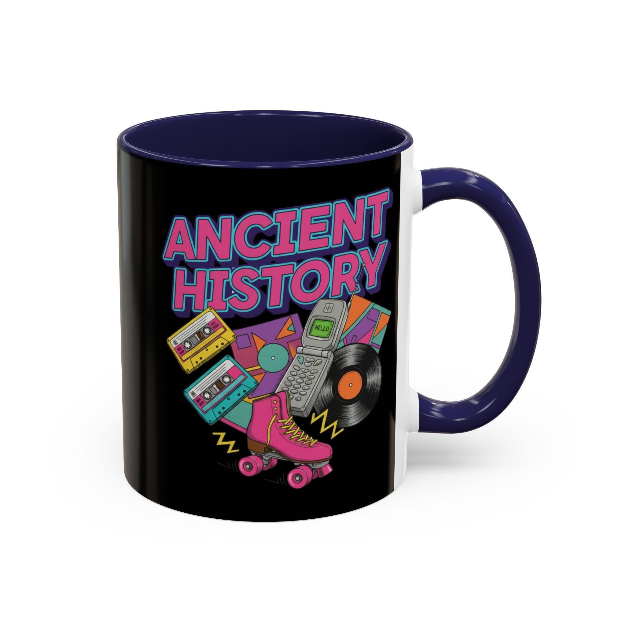 90s Throwback Mug, Ancient History Mug, Retro Nostalgia Cup, Vintage 90s Gift, Old School Style, 90s Party Favors, 90s Themed Mug