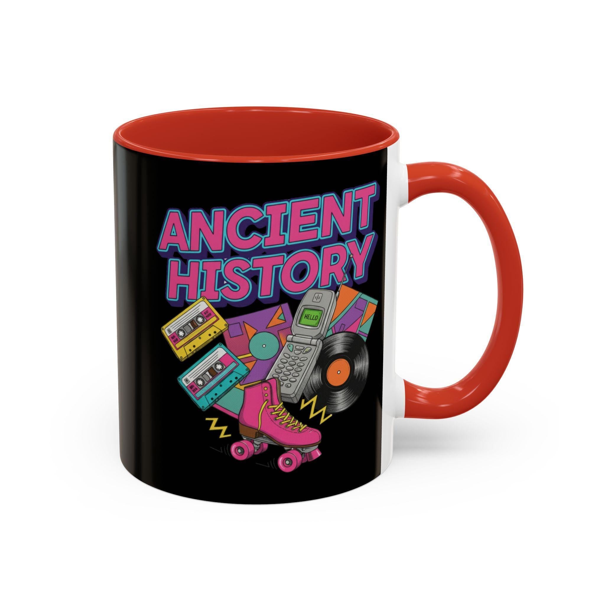 90s Throwback Mug, Ancient History Mug, Retro Nostalgia Cup, Vintage 90s Gift, Old School Style, 90s Party Favors, 90s Themed Mug