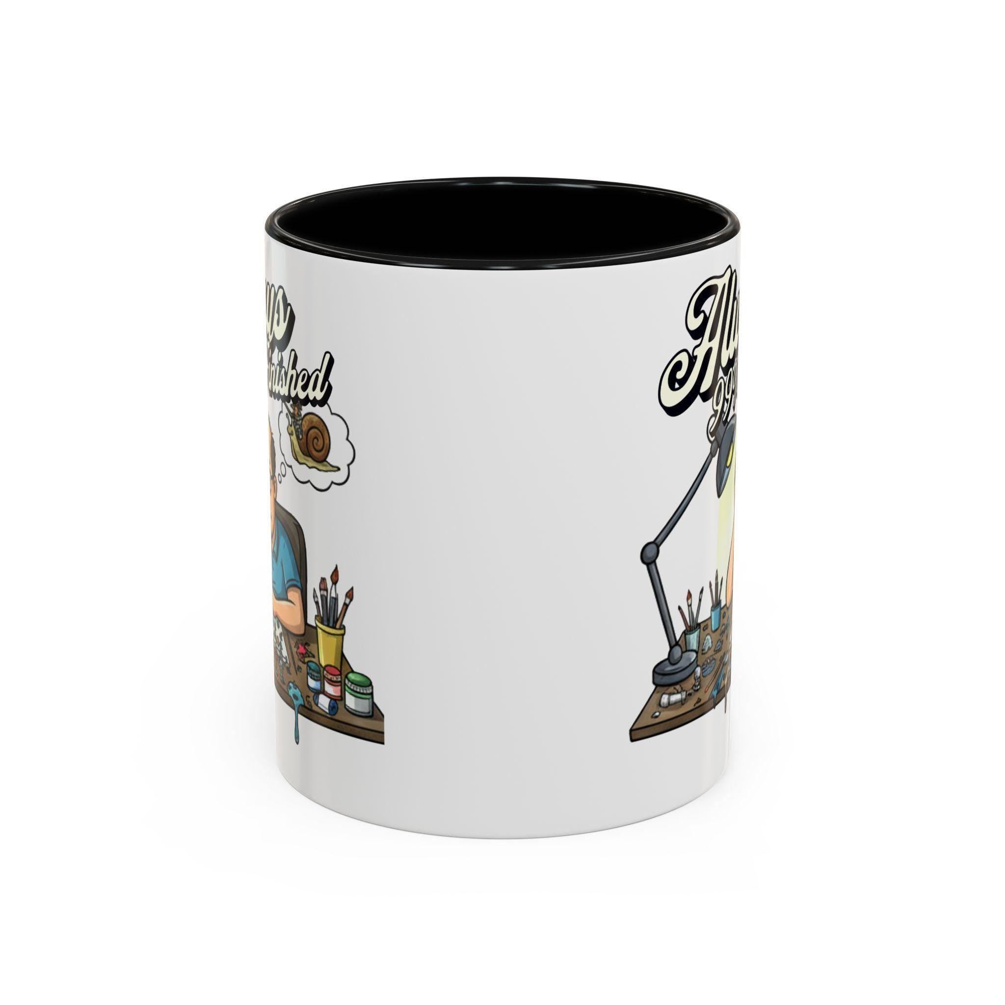 Always 99% Finished Mug, Miniature Painting Mug, Hobbyist Gift Idea, Funny Coffee Mug, Tabletop Gaming Mug, Gift for Mini Painter