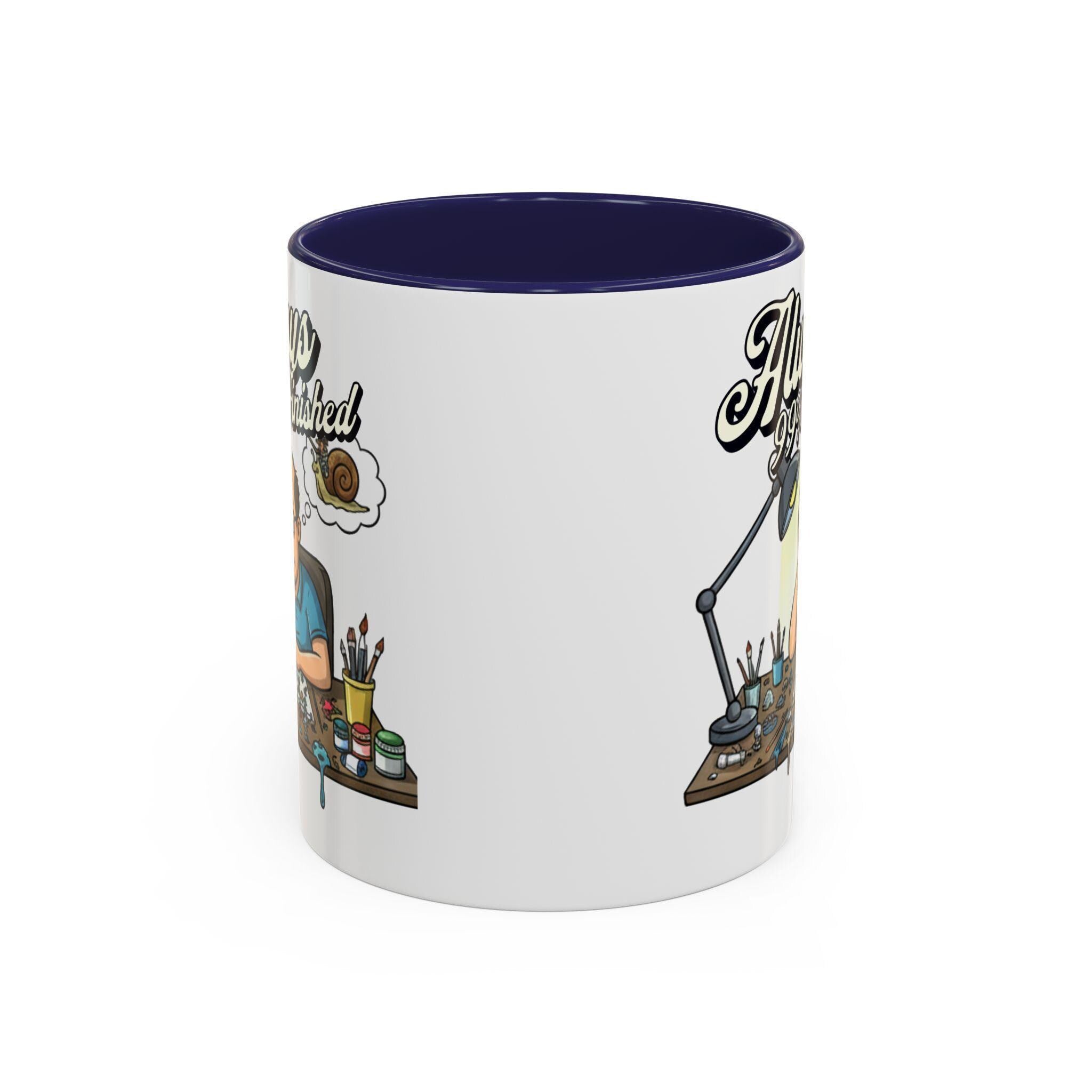 Always 99% Finished Mug, Miniature Painting Mug, Hobbyist Gift Idea, Funny Coffee Mug, Tabletop Gaming Mug, Gift for Mini Painter