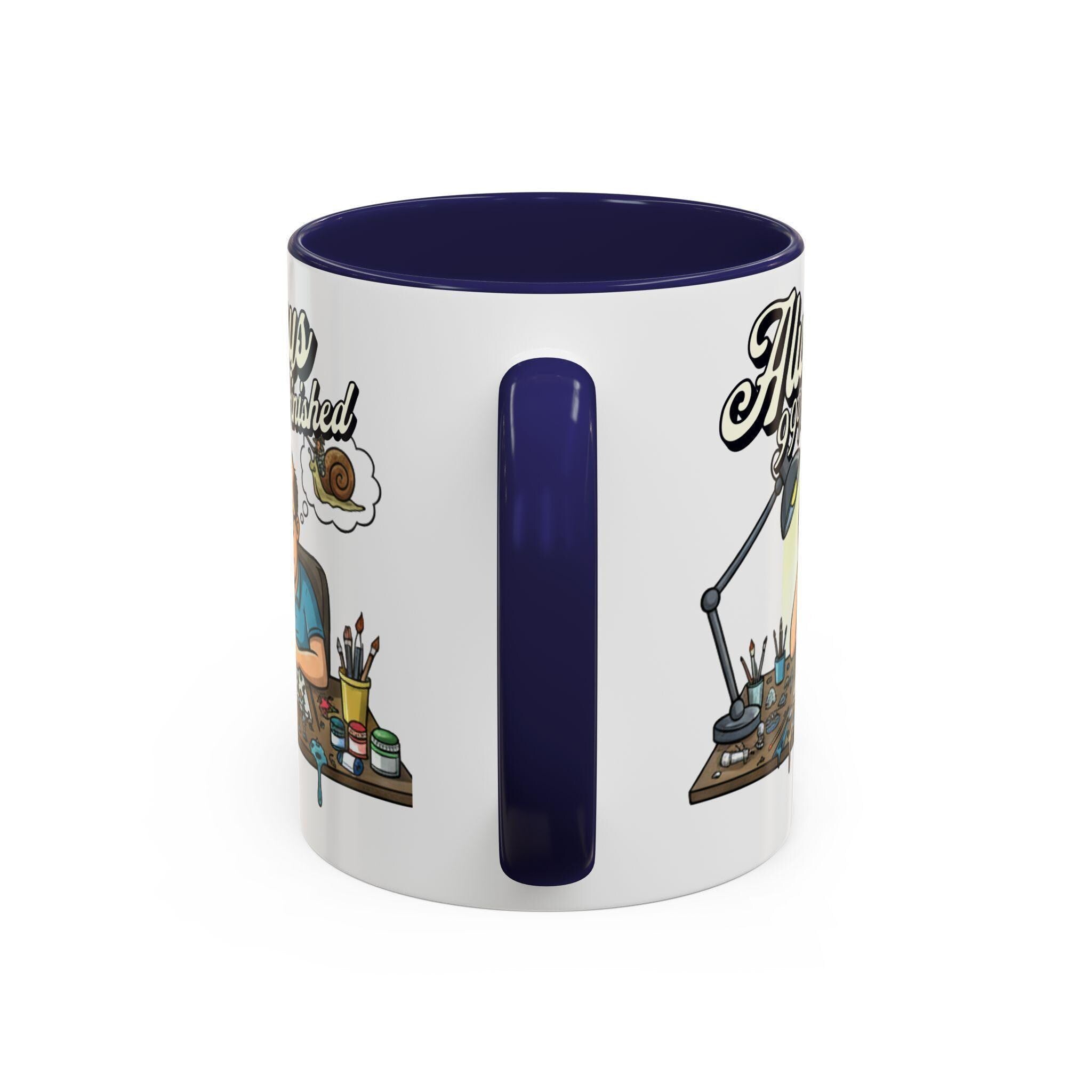 Always 99% Finished Mug, Miniature Painting Mug, Hobbyist Gift Idea, Funny Coffee Mug, Tabletop Gaming Mug, Gift for Mini Painter