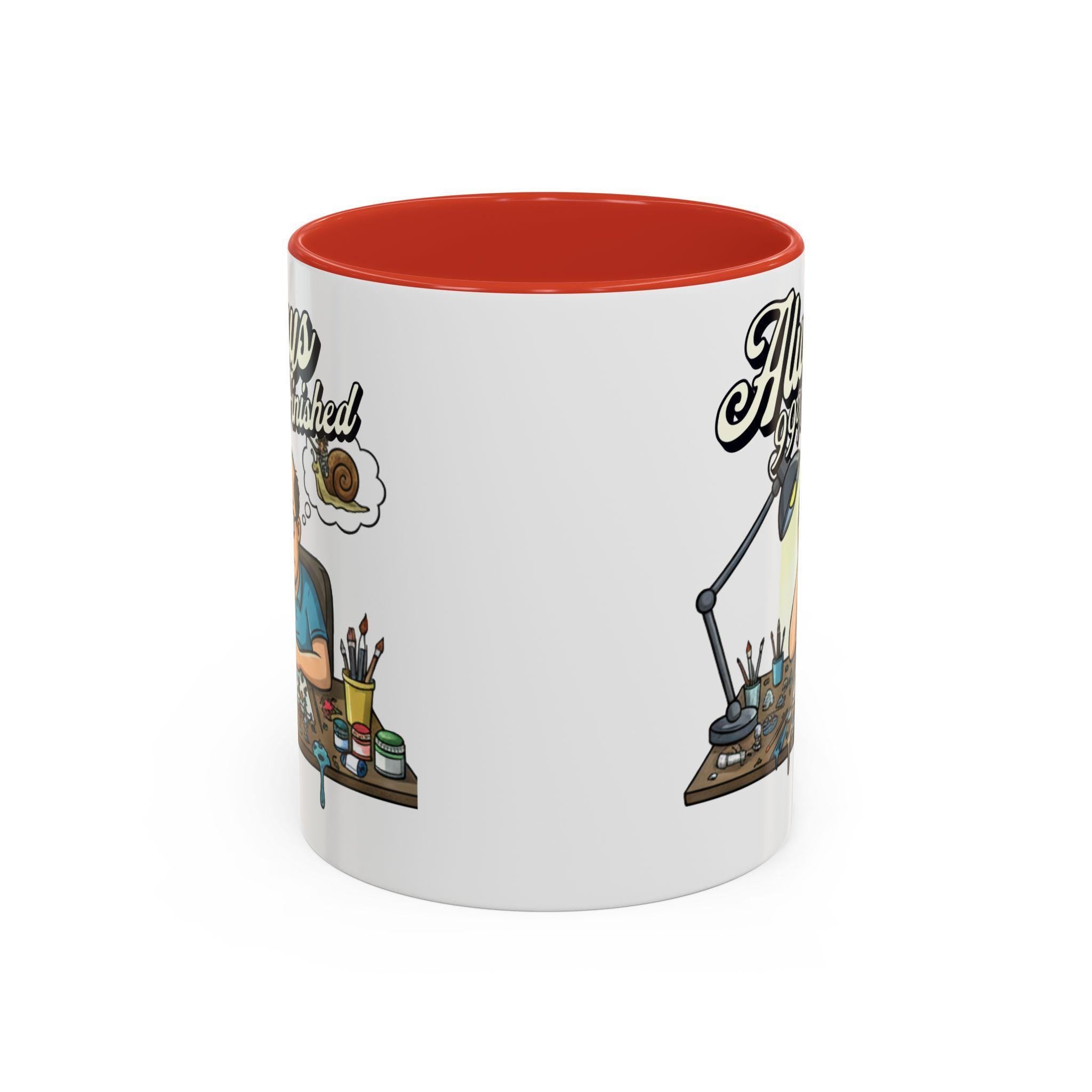 Always 99% Finished Mug, Miniature Painting Mug, Hobbyist Gift Idea, Funny Coffee Mug, Tabletop Gaming Mug, Gift for Mini Painter
