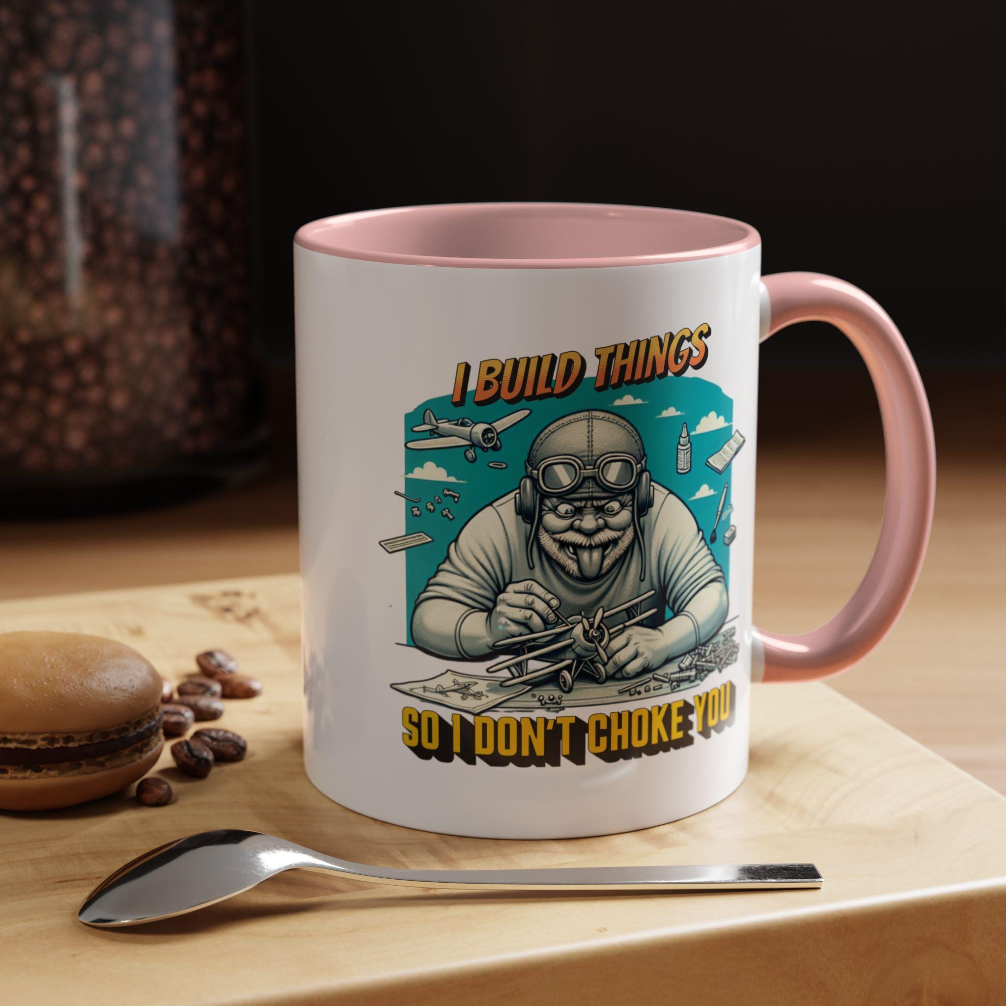 Funny Airplane Builder Mug, I Build Things Mug, Airplane Model Maker Gift, Sarcastic Mug, Builder Mug, Pilot Mug, Hobbyist Gift Mug