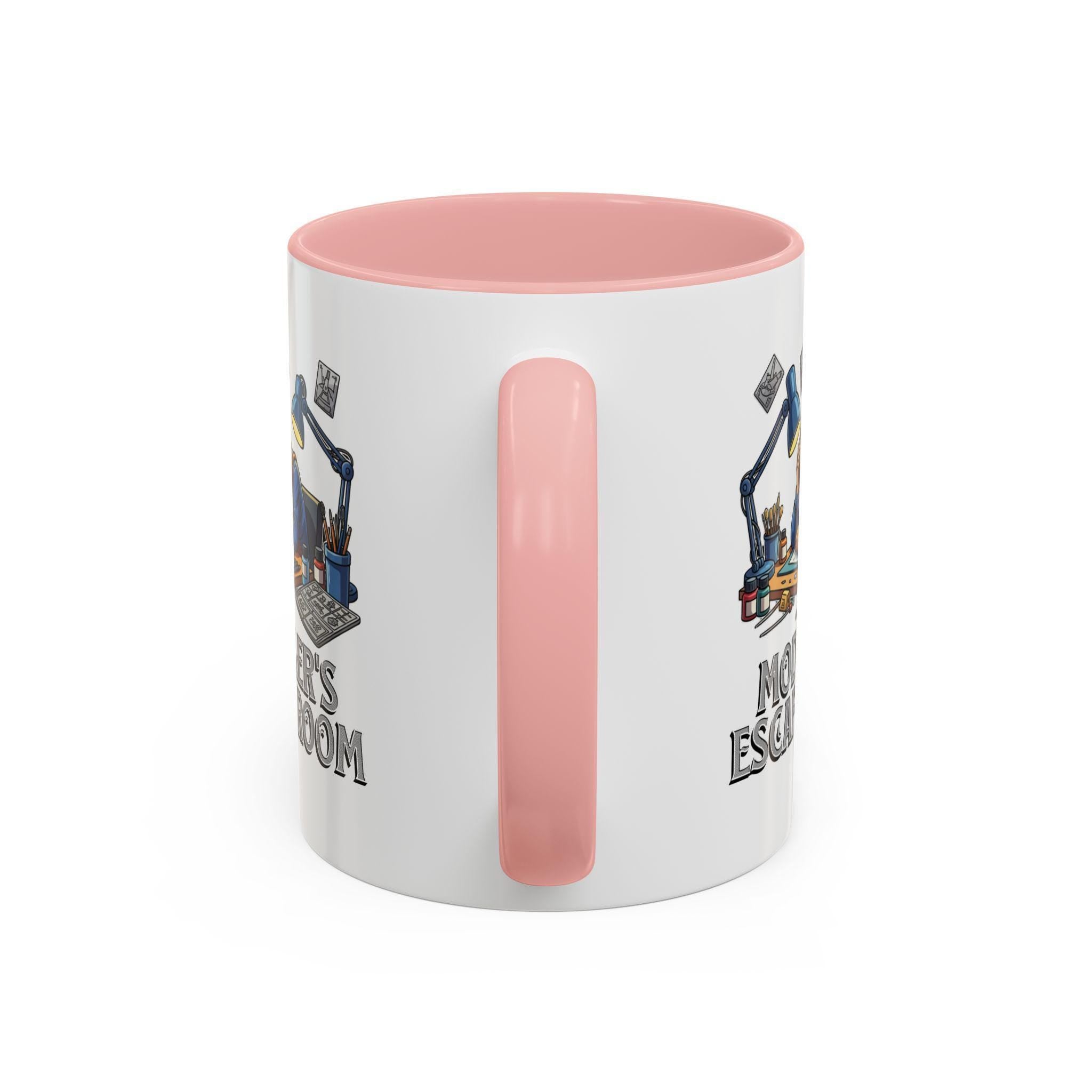 Modeler's Escape Room Mug, Hobbyist Gift, Scale Model Building, Unique Mug Design, Gift for Model Builders, Collector Mug, Unique Mug