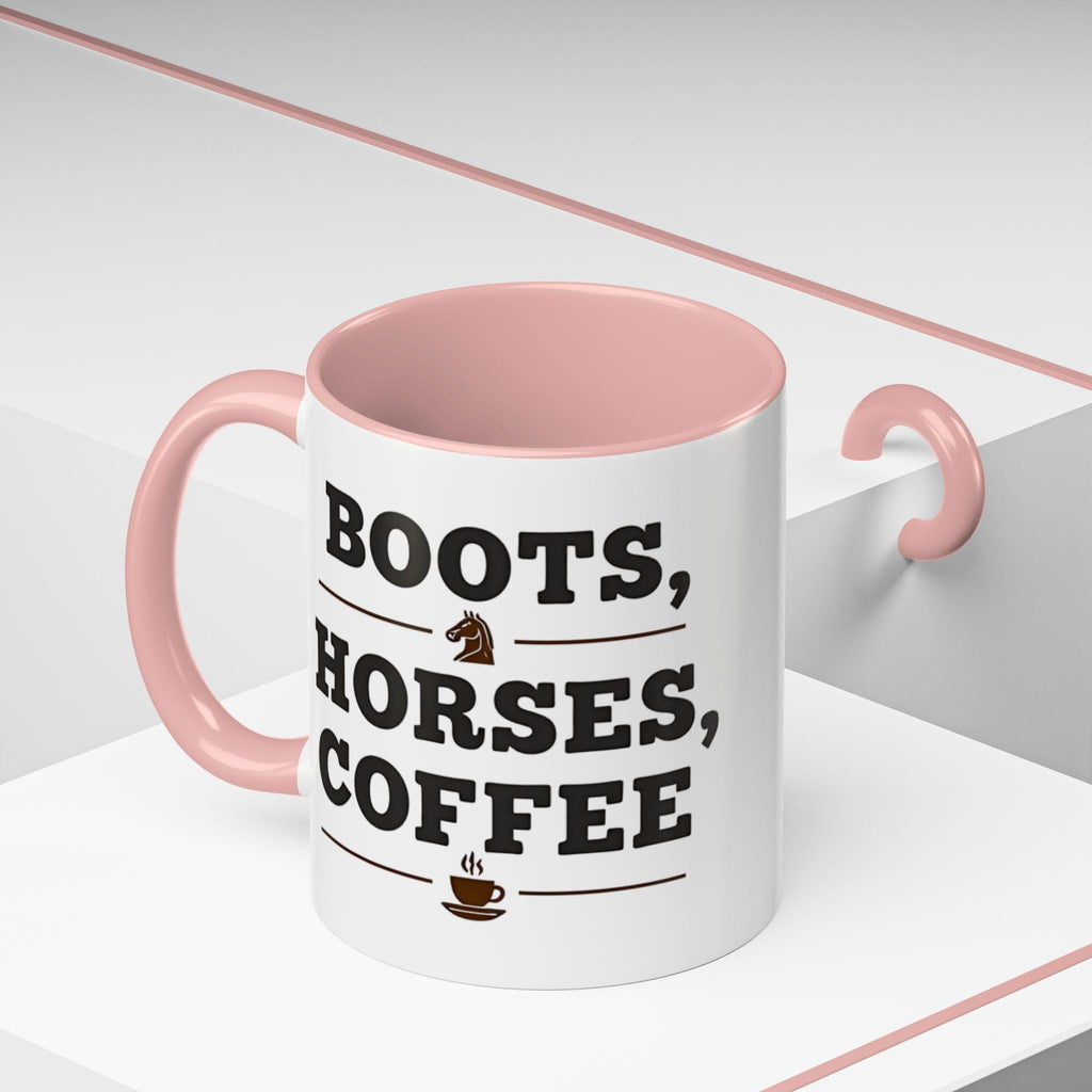 Boots Horses Coffee Mug, Horse Lover Gift, Coffee Lover Mug, Equestrian Mug, Farmhouse Mug, Funny Coffee Mug, Horse Riding Gift Idea