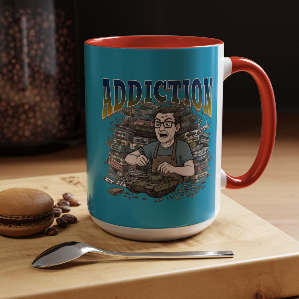 Addiction Hobby T-Shirt, Tank Models Mug, Addicted Modeler Gift, Tank Model Building, Tank Model Kits, Modeling Addiction Tee, Gift for