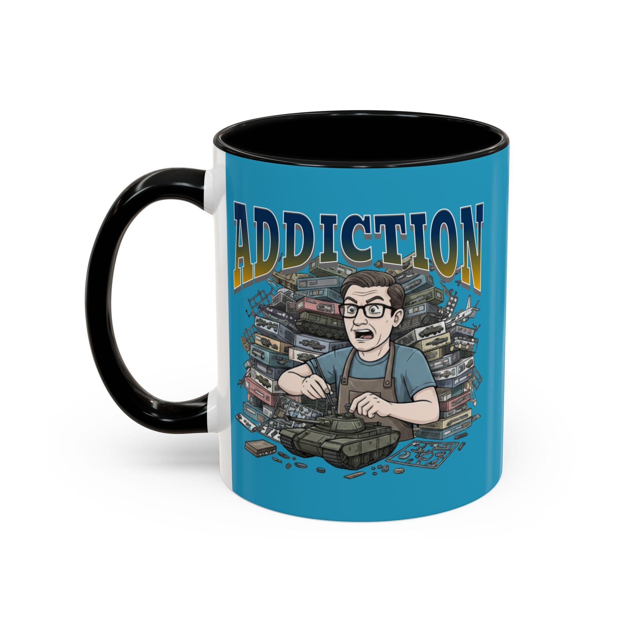 Addiction Hobby T-Shirt, Tank Models Mug, Addicted Modeler Gift, Tank Model Building, Tank Model Kits, Modeling Addiction Tee, Gift for
