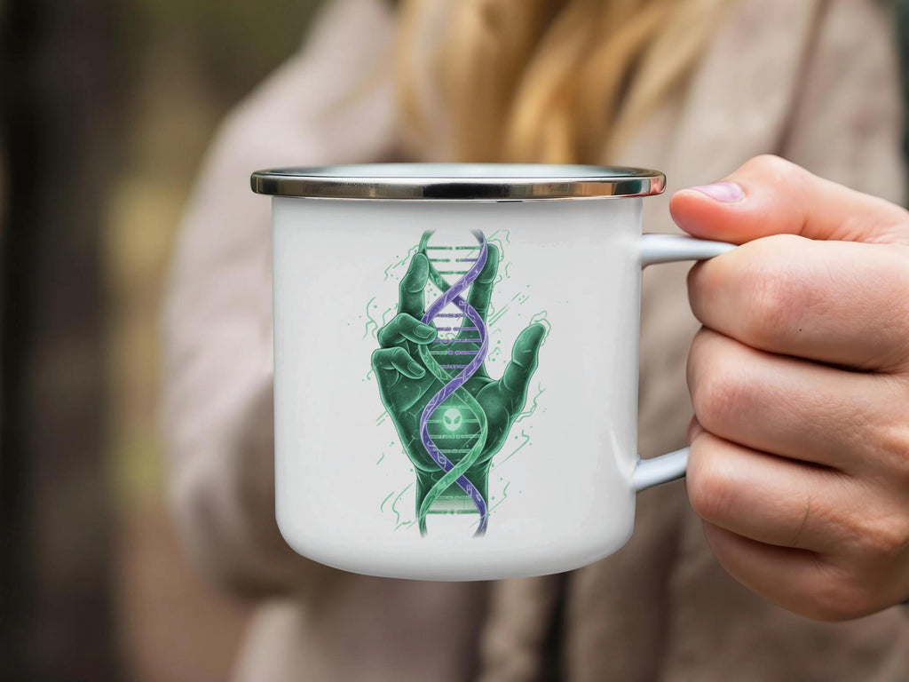 Unique DNA Science Art Mug, Genetic Research Gift, Science Enthusiast Coffee Cup, Lab Technician Present, Biology Lover Drinkware